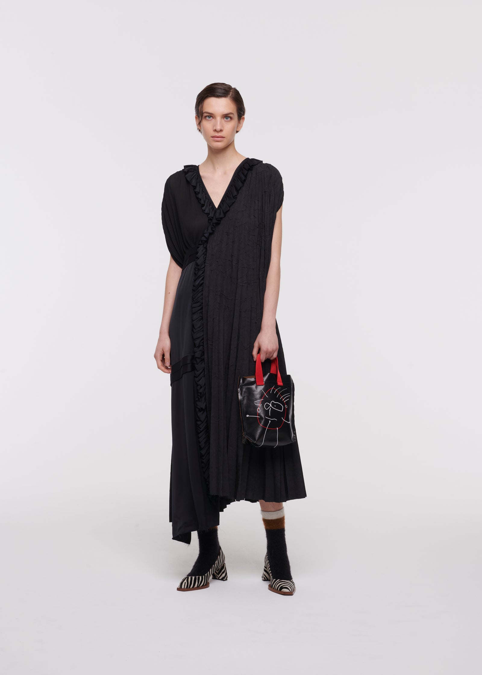"PILI AND BIANCA" BLACK MINI SHOPPER