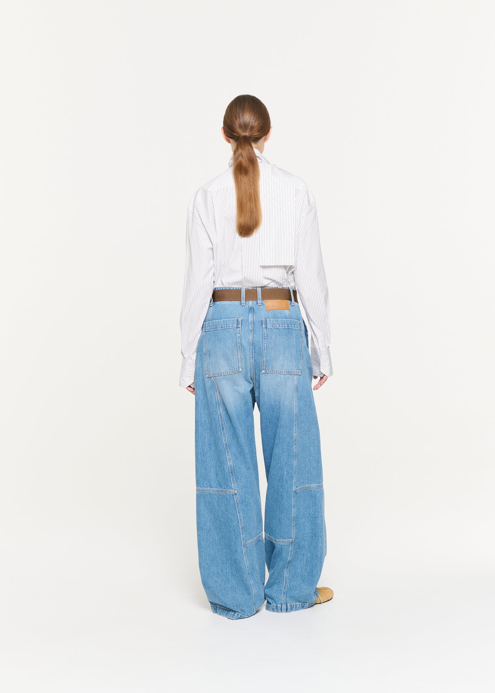 CARGO BELTED  JEANS