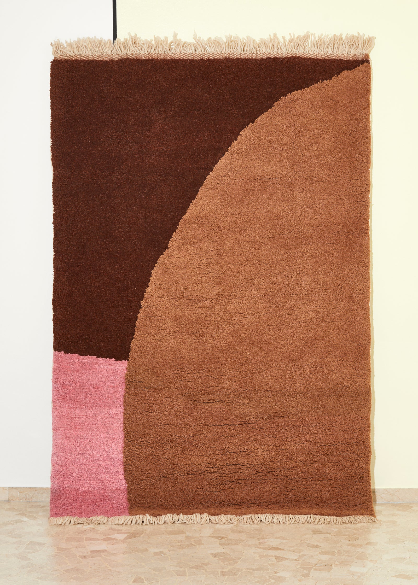 "MARGHE 3D" HAND-KNOTTED WOOL RUG