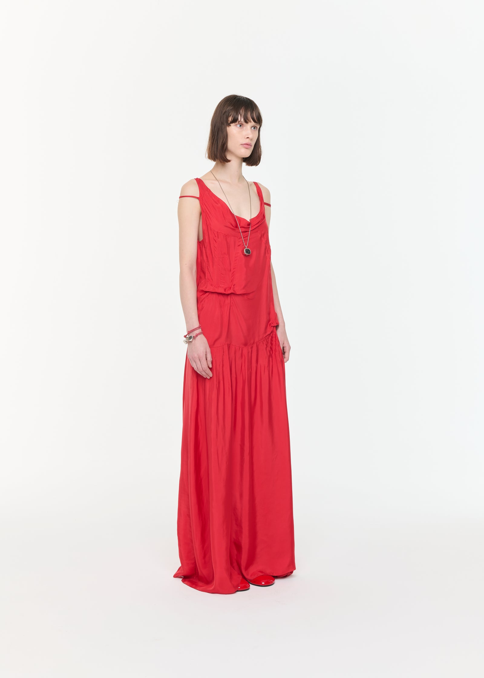 FIRE RED LONG DRESS