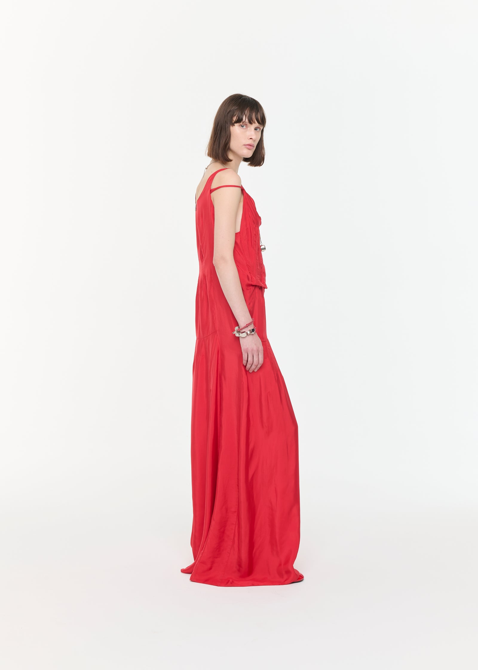 FIRE RED LONG DRESS