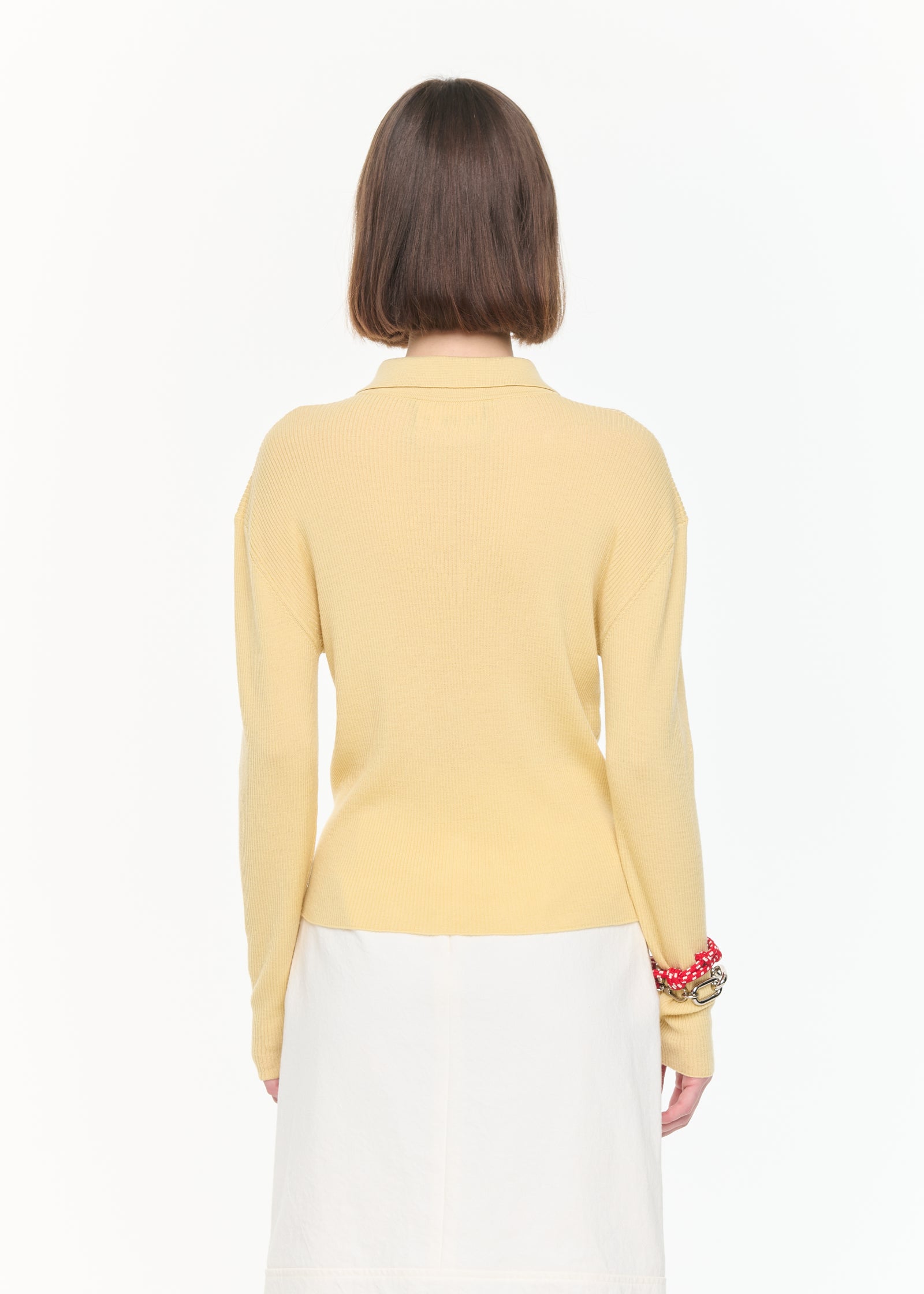 STRAW MERINO CARDIGAN