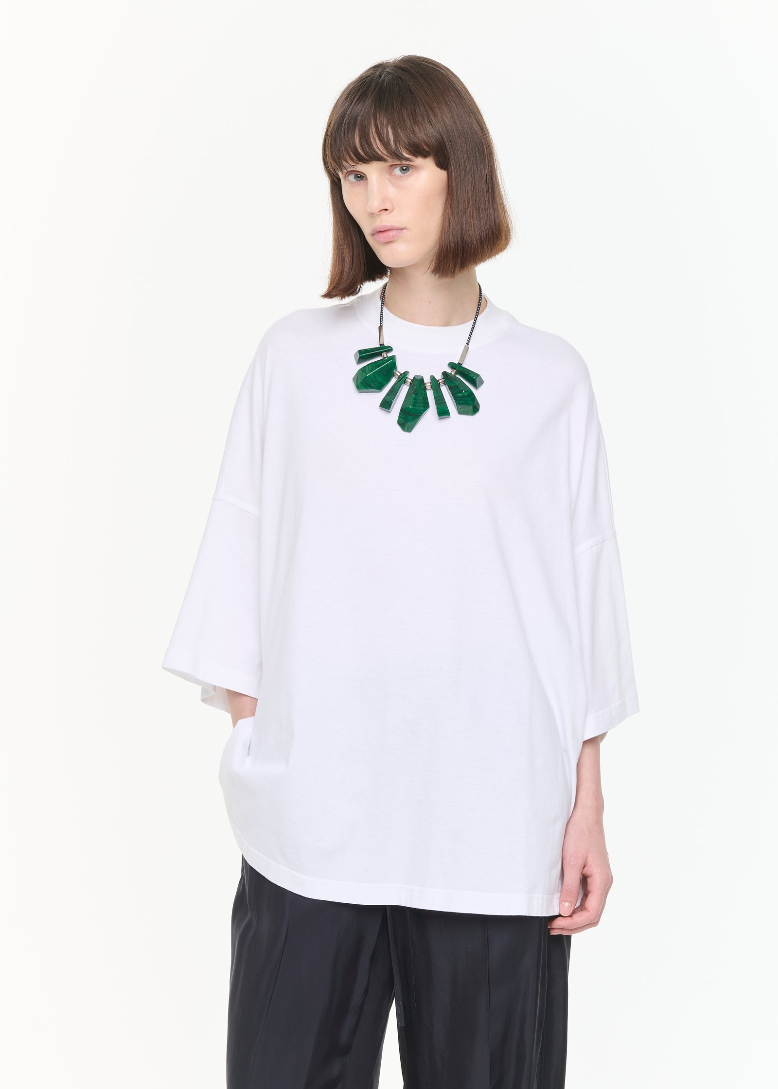WIDE WHITE T-SHIRT
