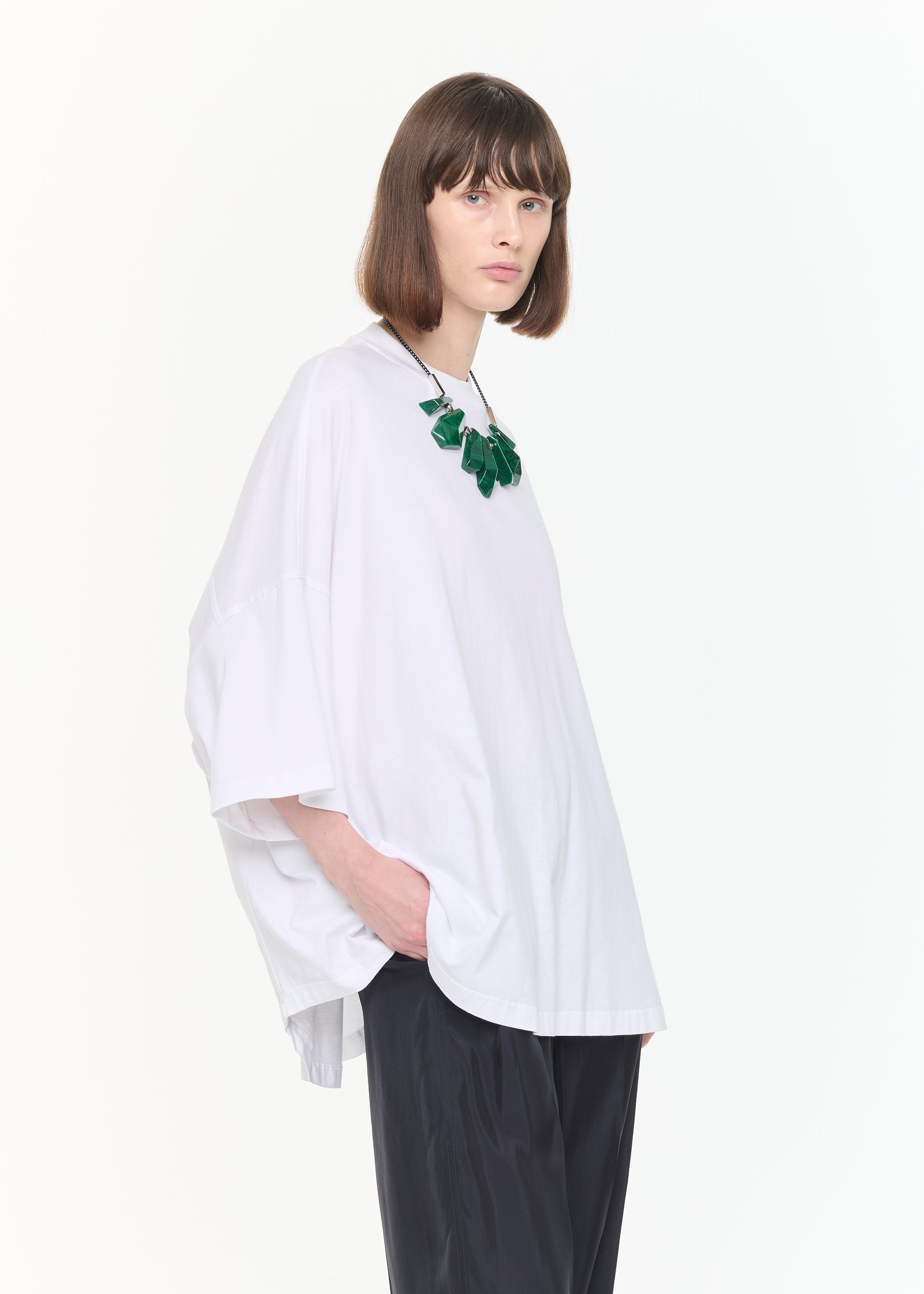 WIDE WHITE T-SHIRT