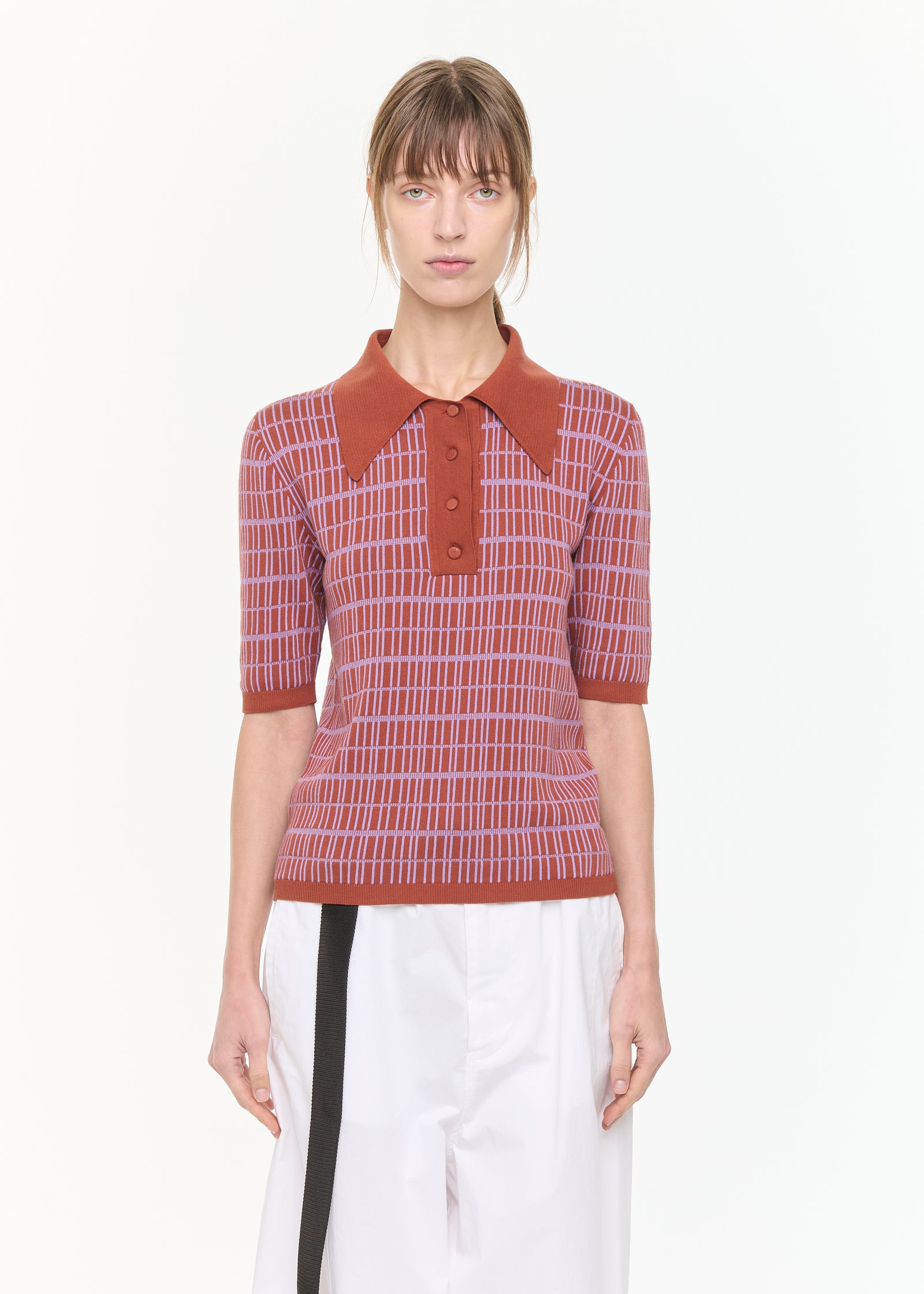 POLO IN MAGLIA JAQUARD