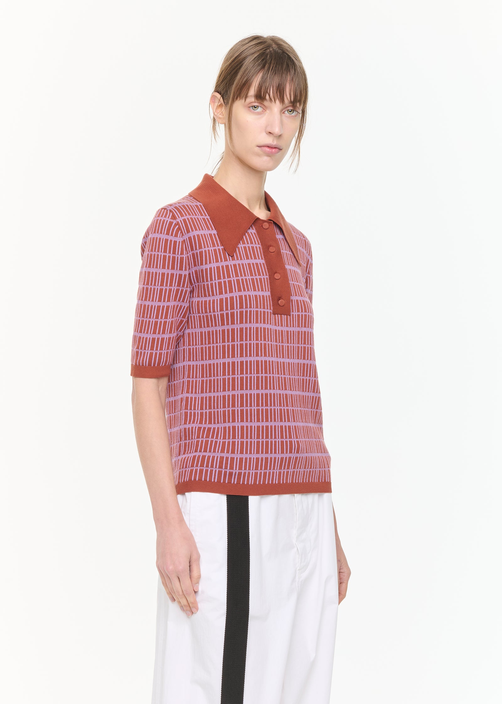 POLO IN MAGLIA JAQUARD