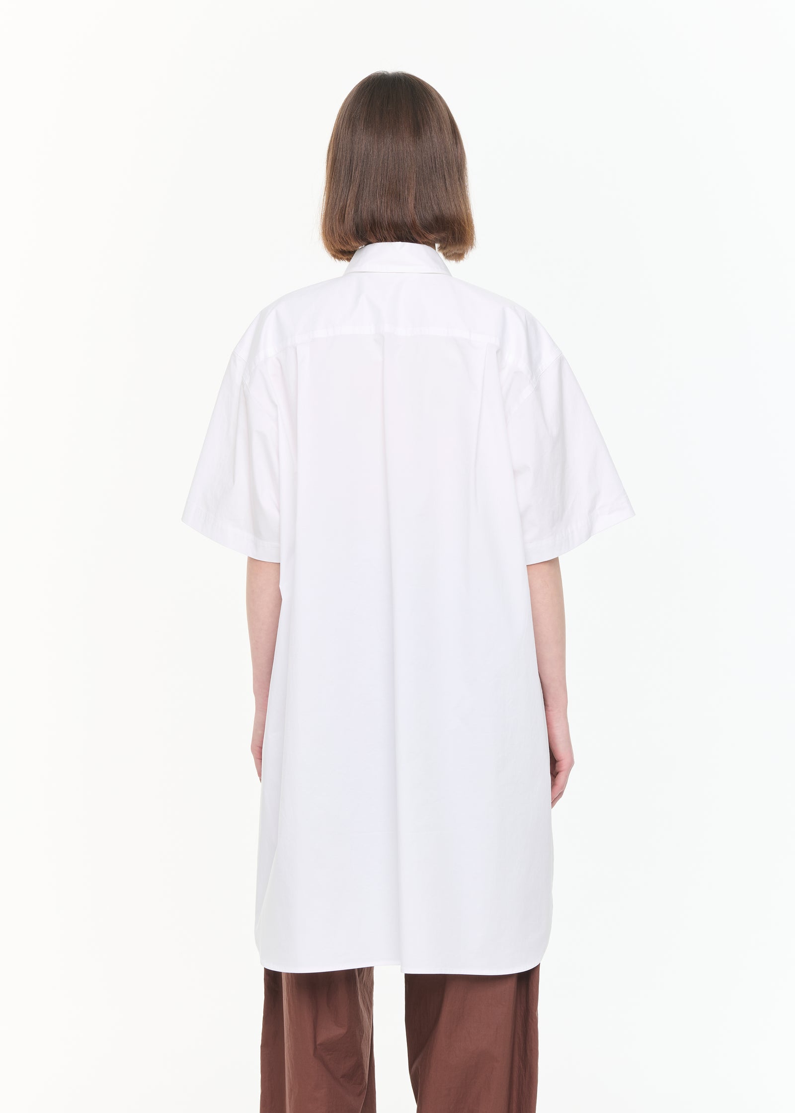 CAMICIA BIANCA CON PANNELLO FRONTALE