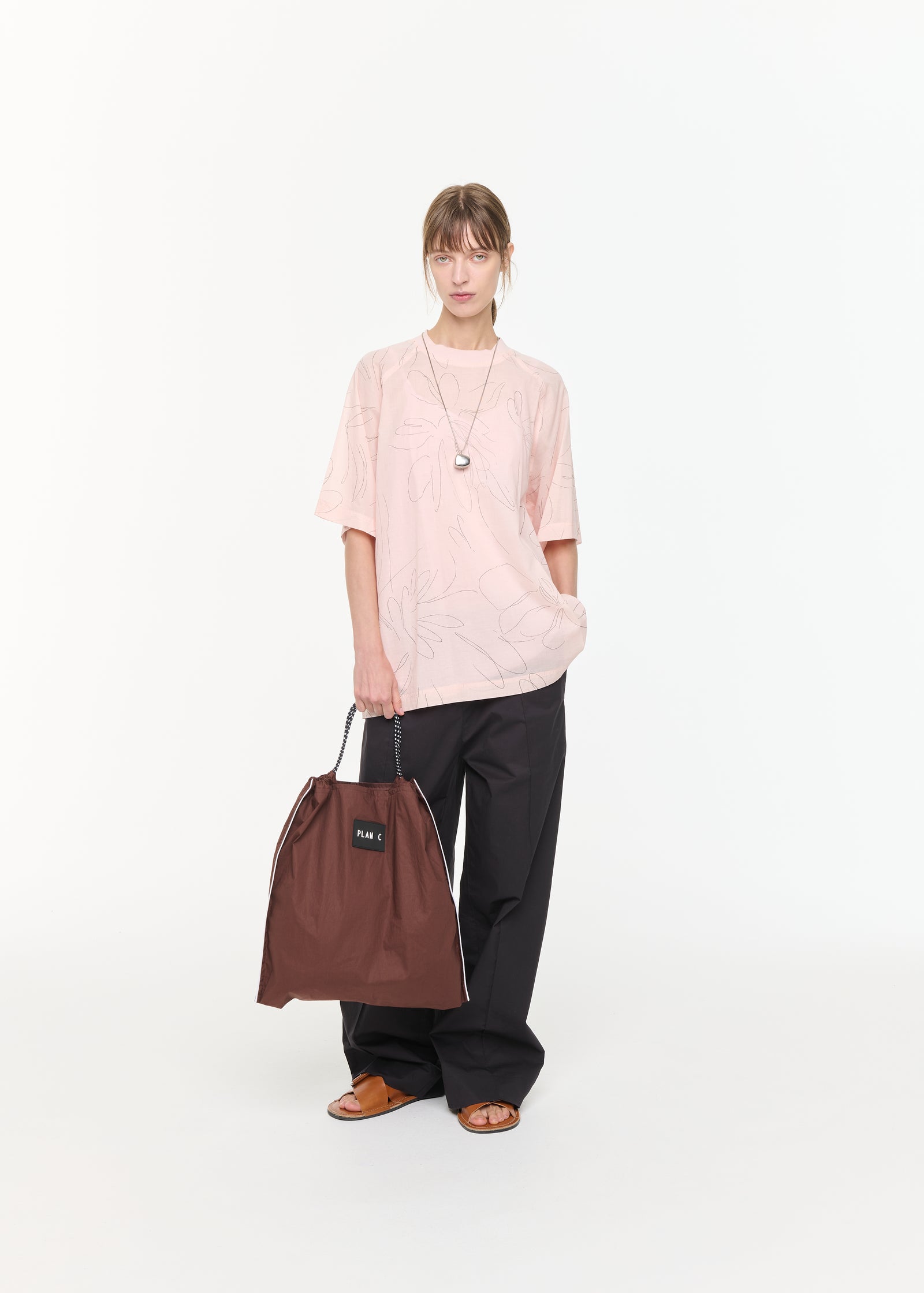 CAMICIA IN COTONE A MANICHE CORTE