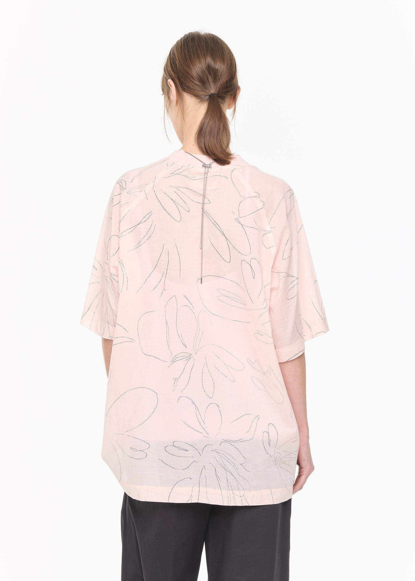 CAMICIA IN COTONE A MANICHE CORTE