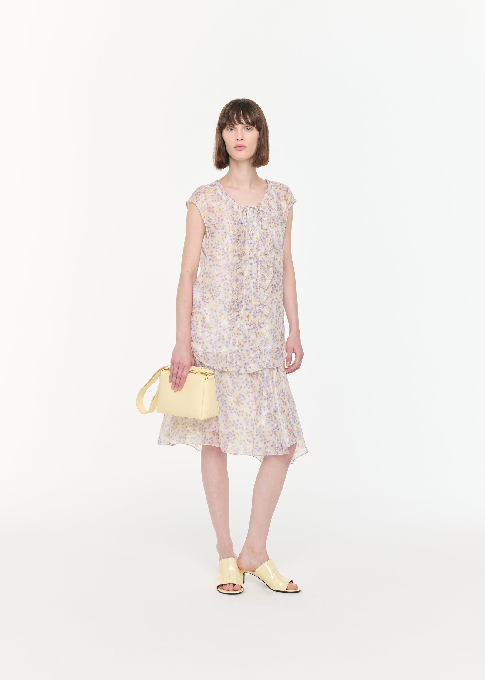 SILK CHIFFON SKIRT