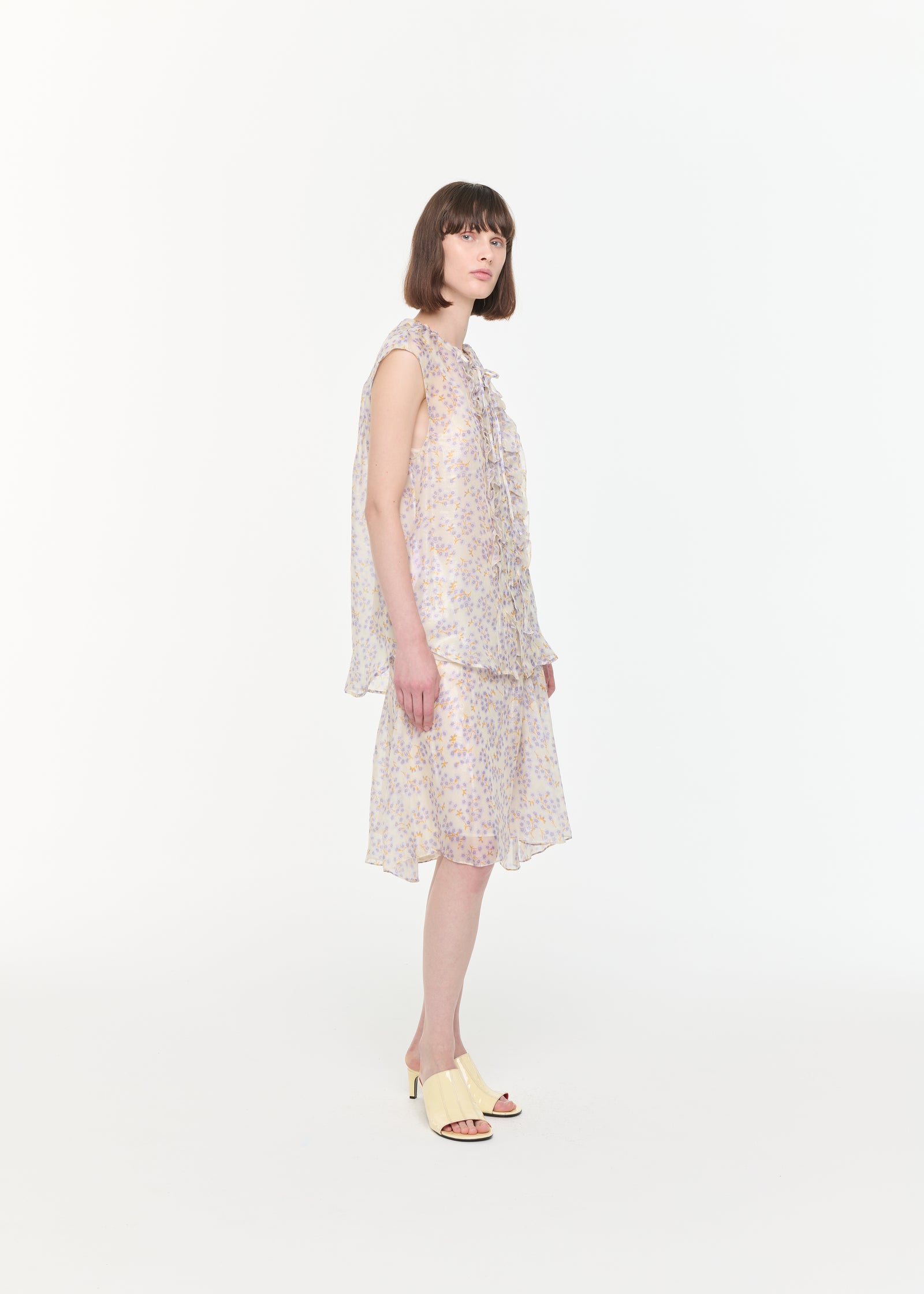 SILK CHIFFON SKIRT