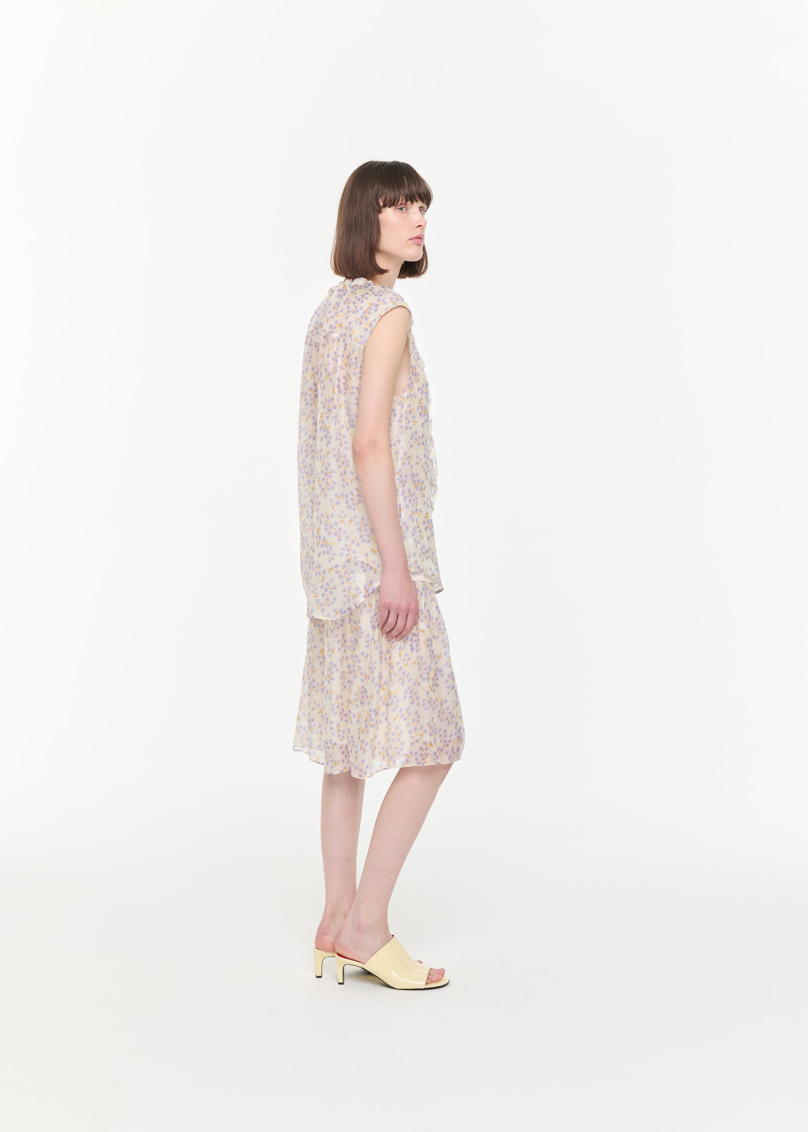 SILK CHIFFON SKIRT