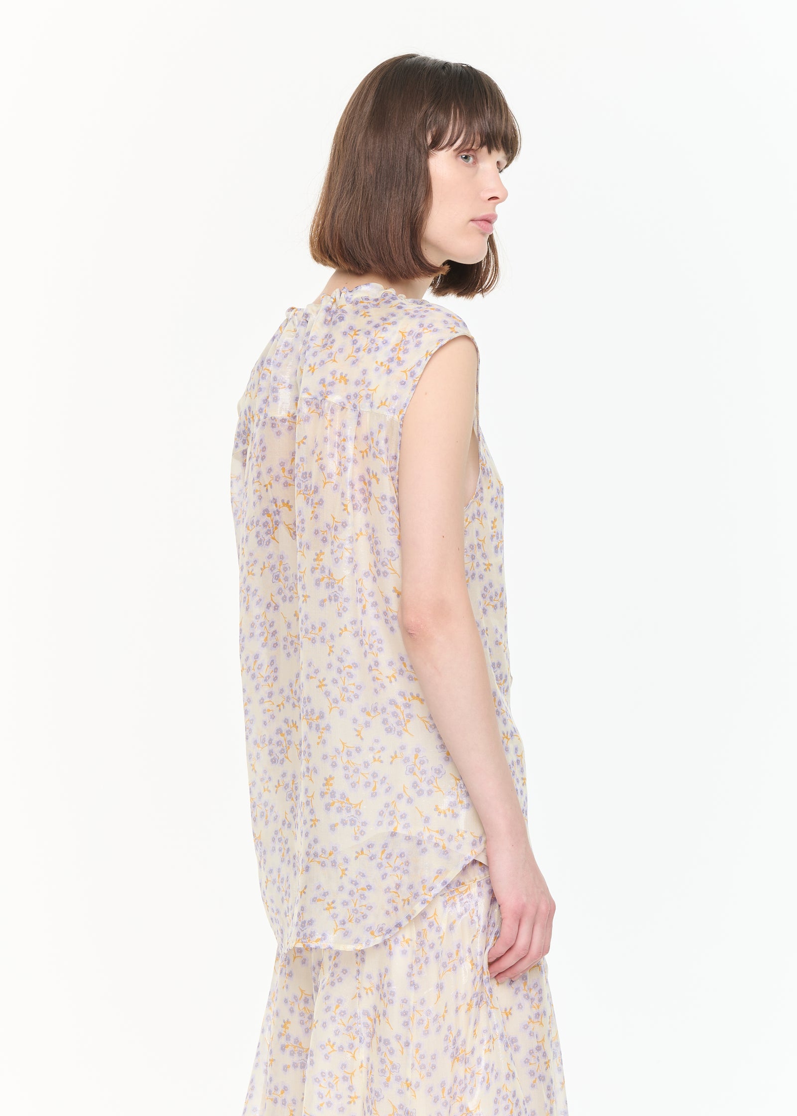 TOP IN CHIFFON DI SETA
