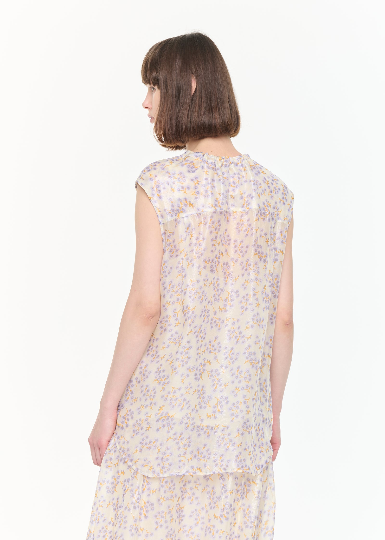TOP IN CHIFFON DI SETA