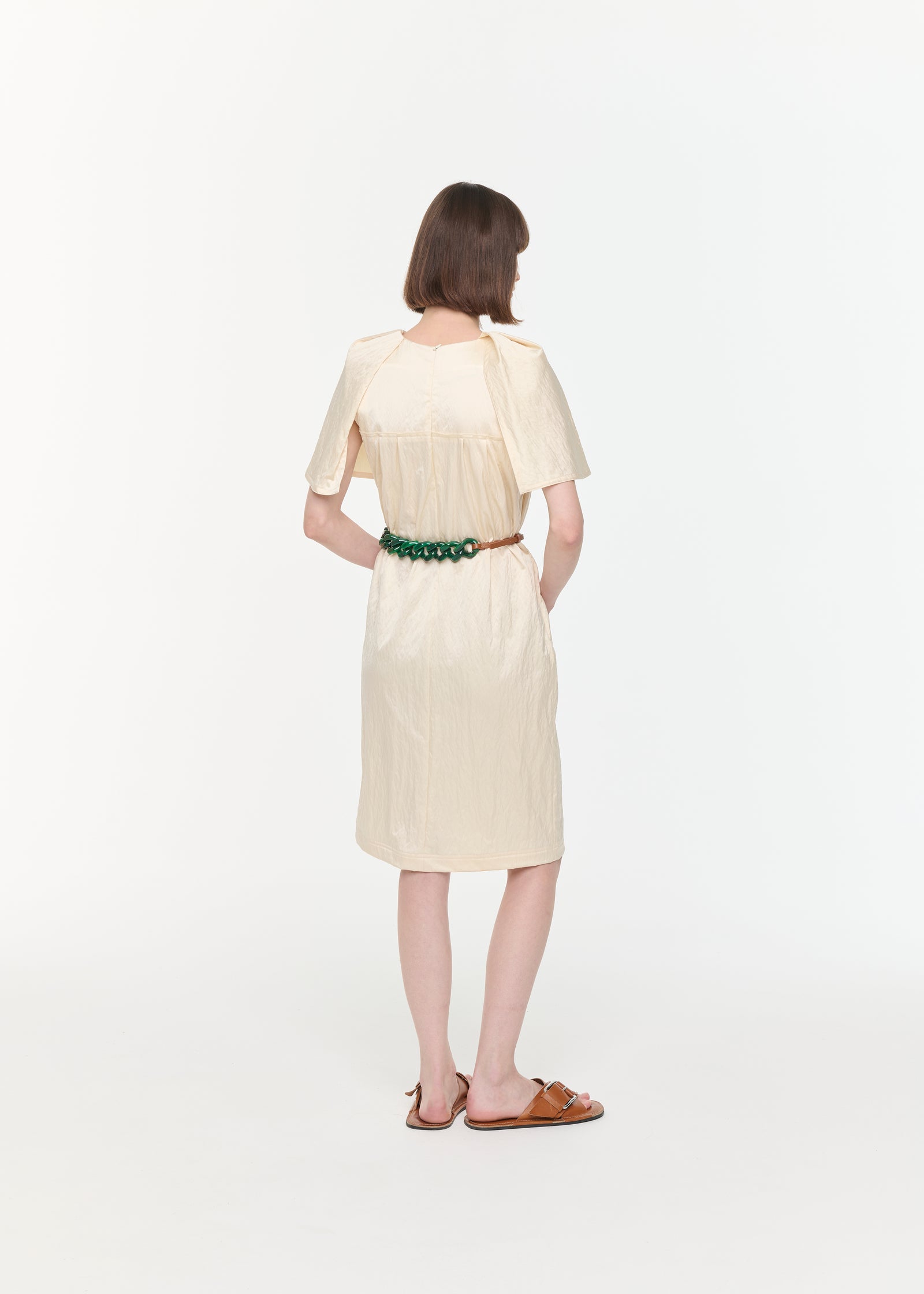 MIDI DRESS WITH CAPE