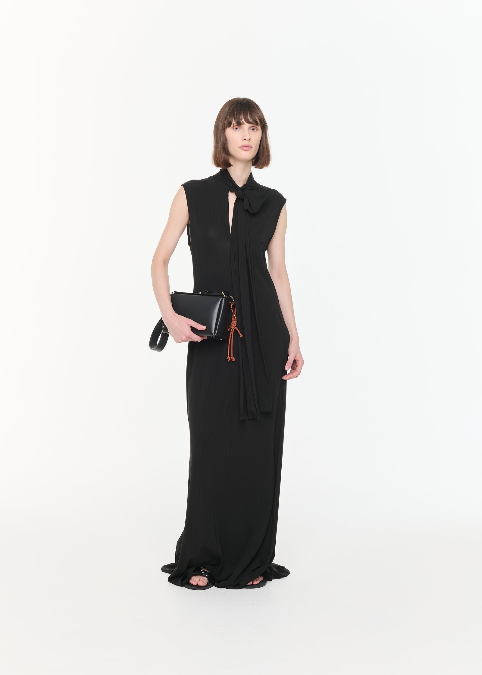 MAXI DRESS WITH SCARF