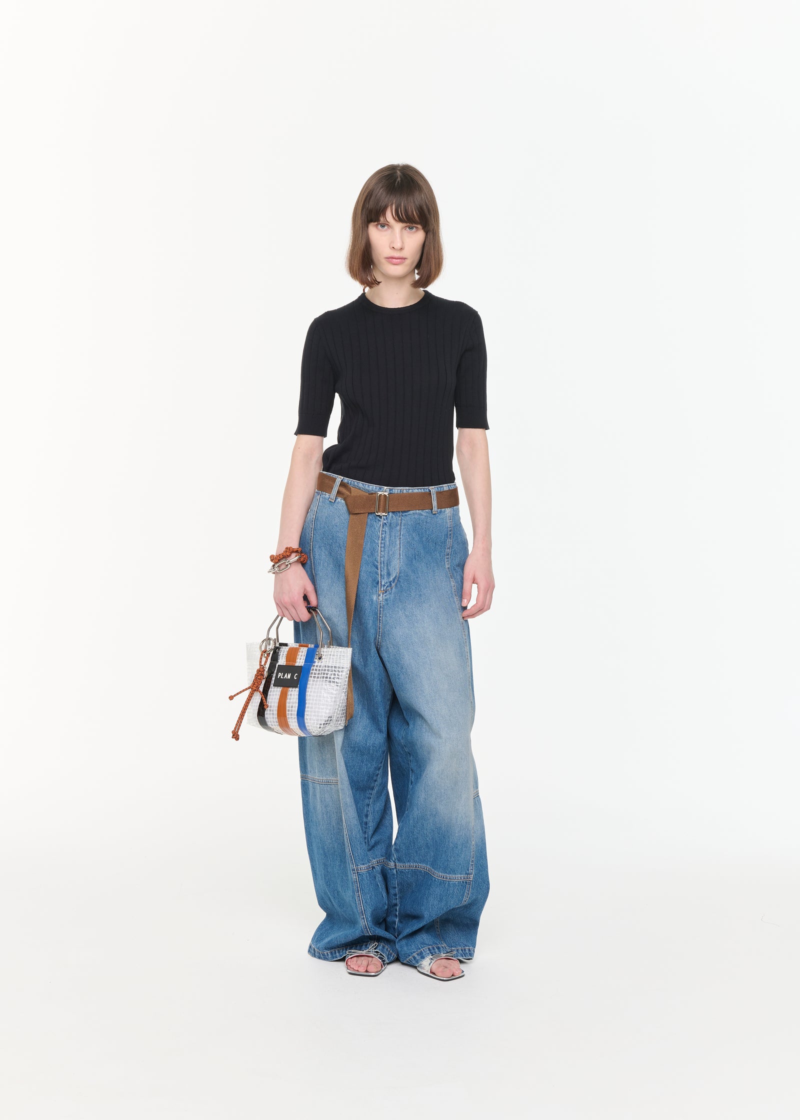 OVERSIZE CARGO BLUE JEANS