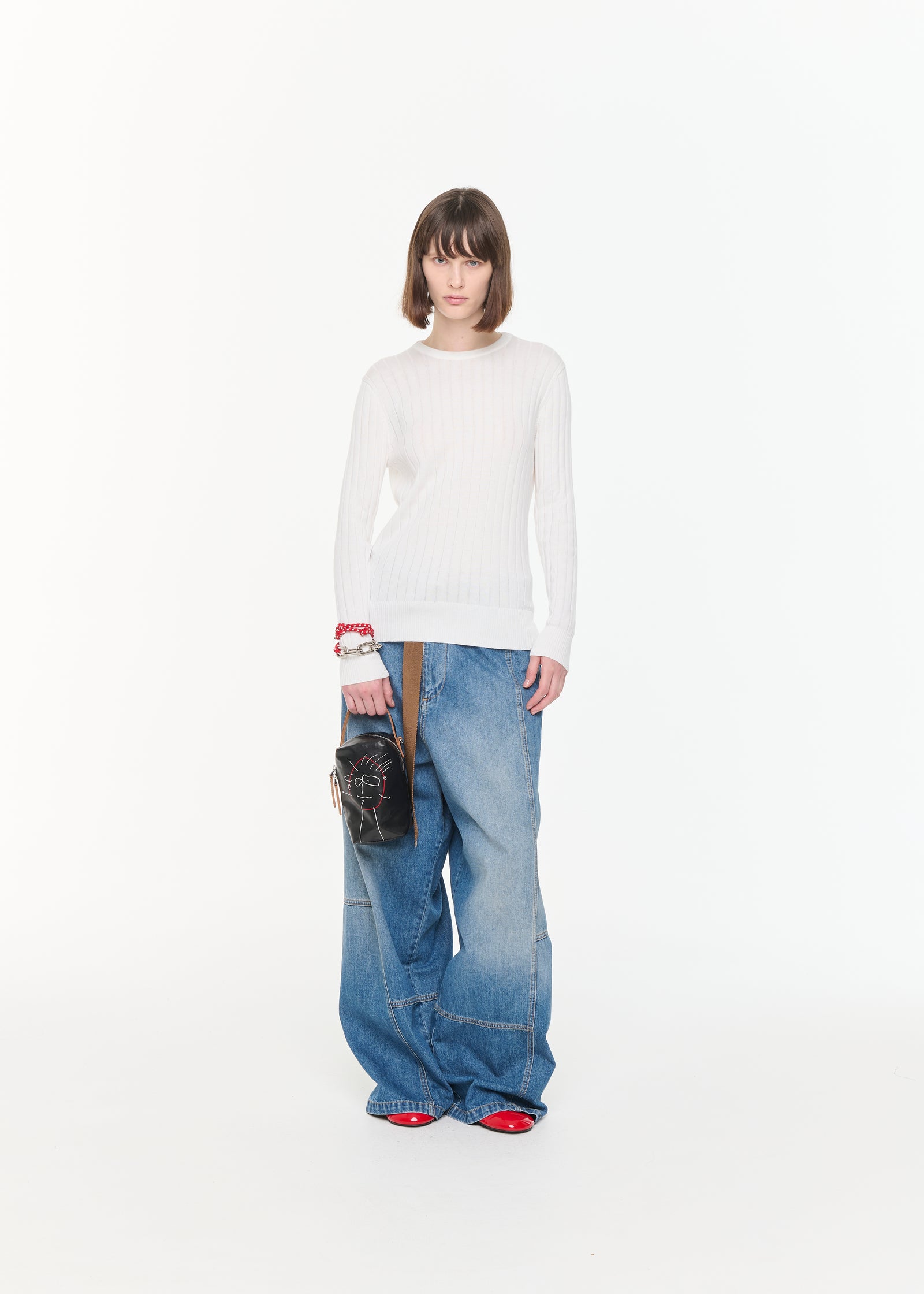 LONG SLEEVES RIBBED KNIT