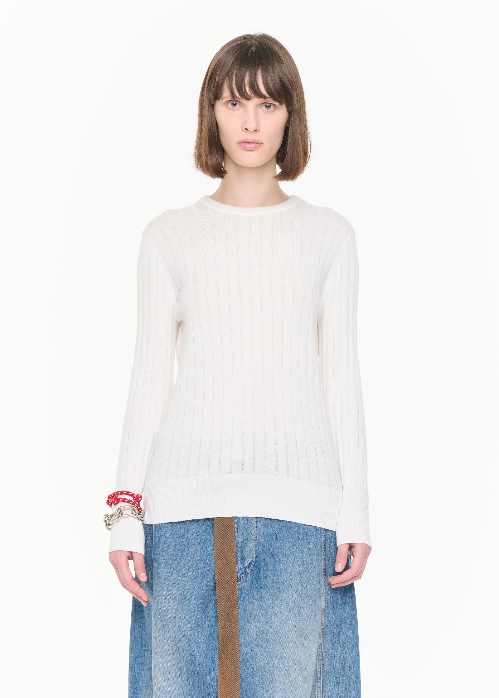 LONG SLEEVES RIBBED KNIT