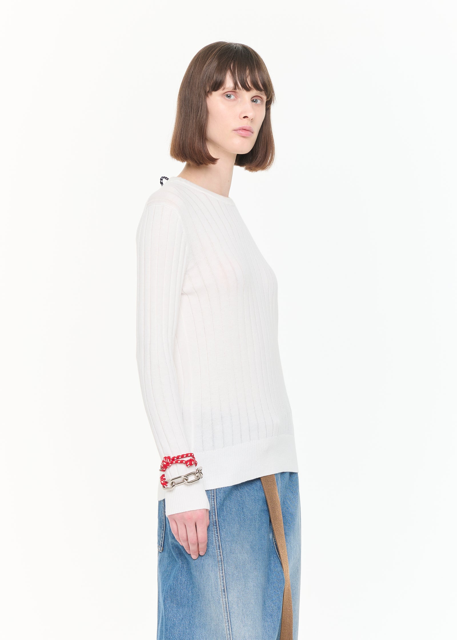 LONG SLEEVES RIBBED KNIT