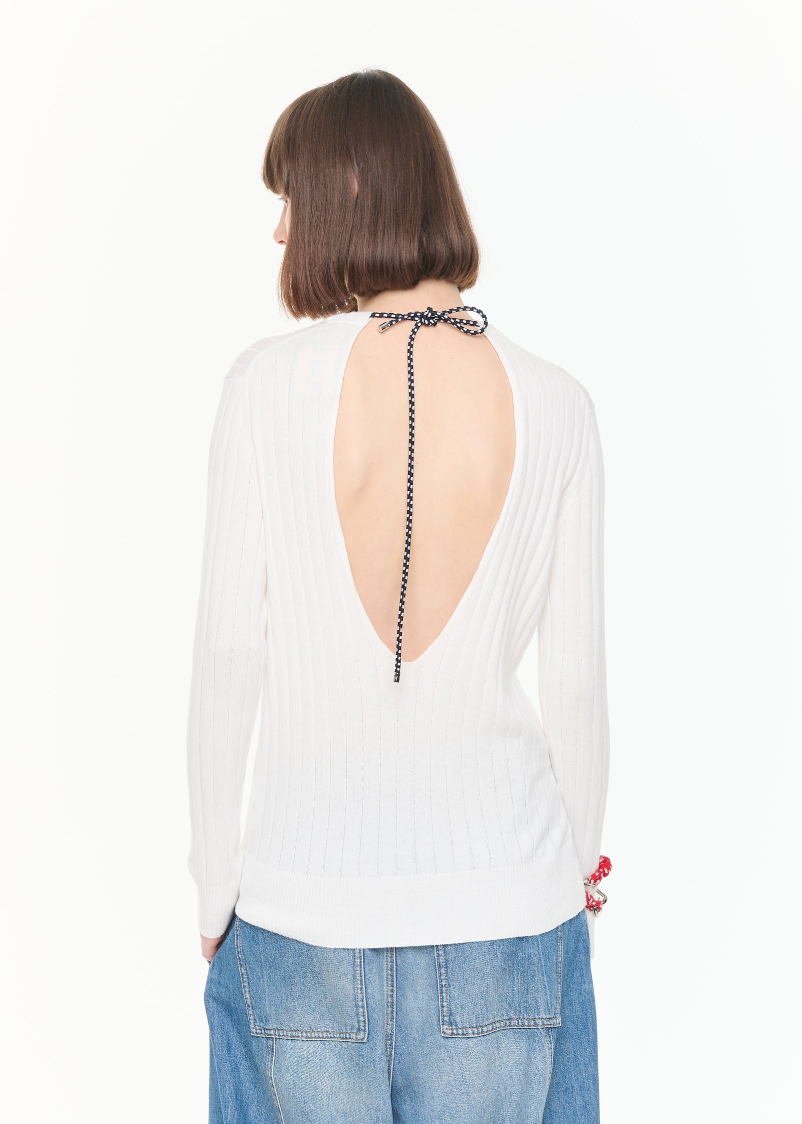 LONG SLEEVES RIBBED KNIT