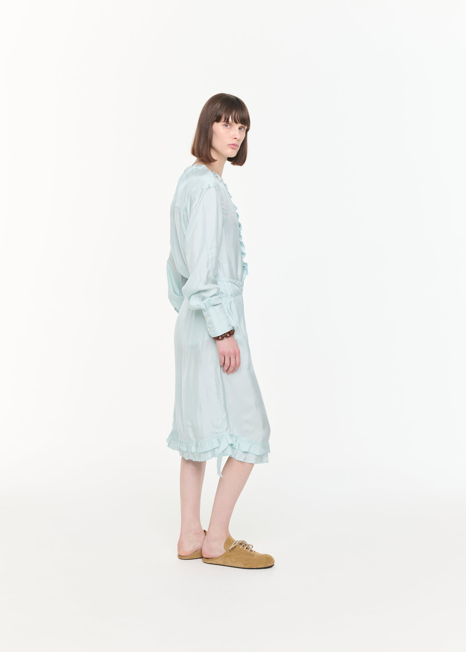 LIGHT VISCOSE ASYMMETRIC SKIRT