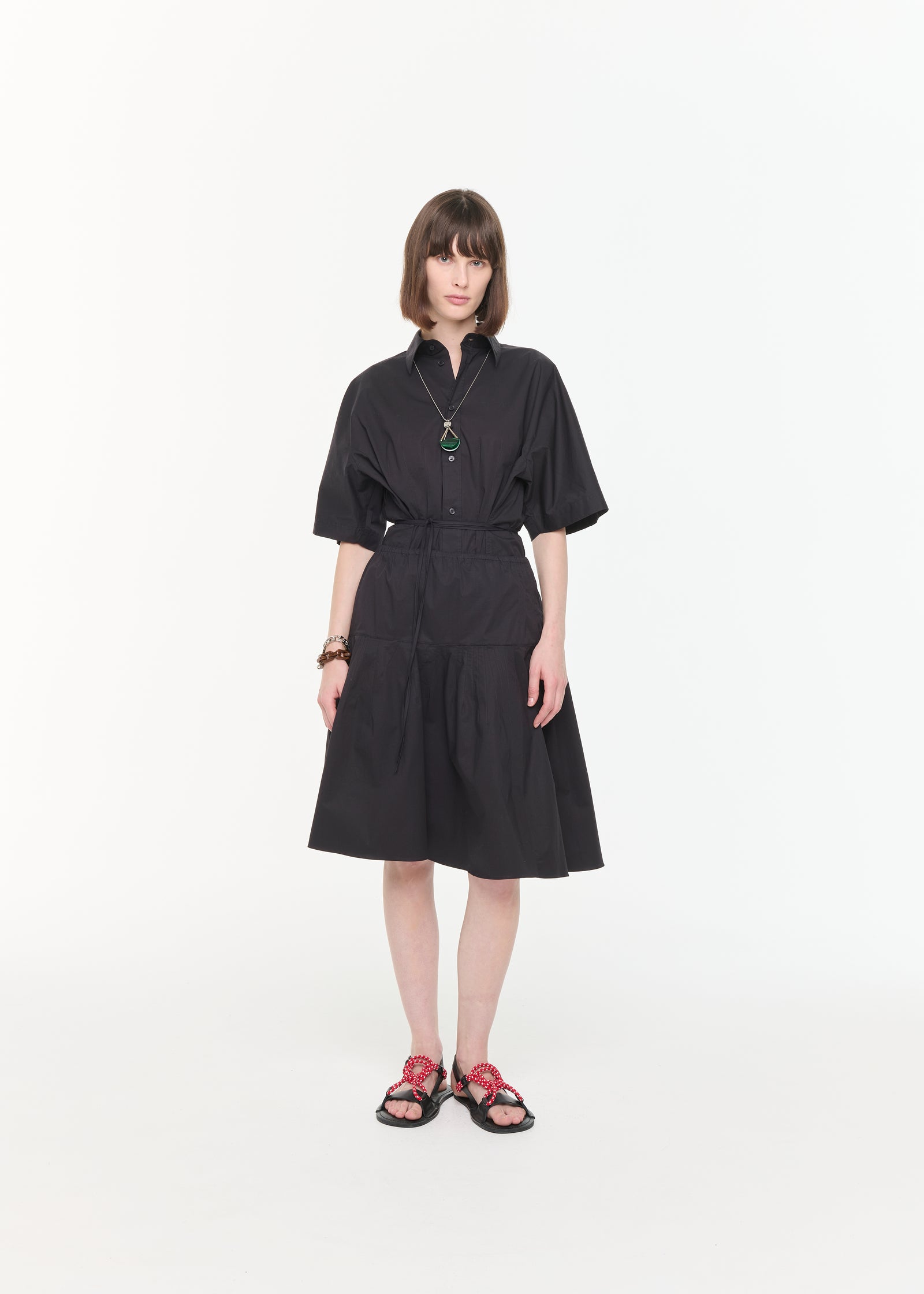 BLACK COTTON SKIRT