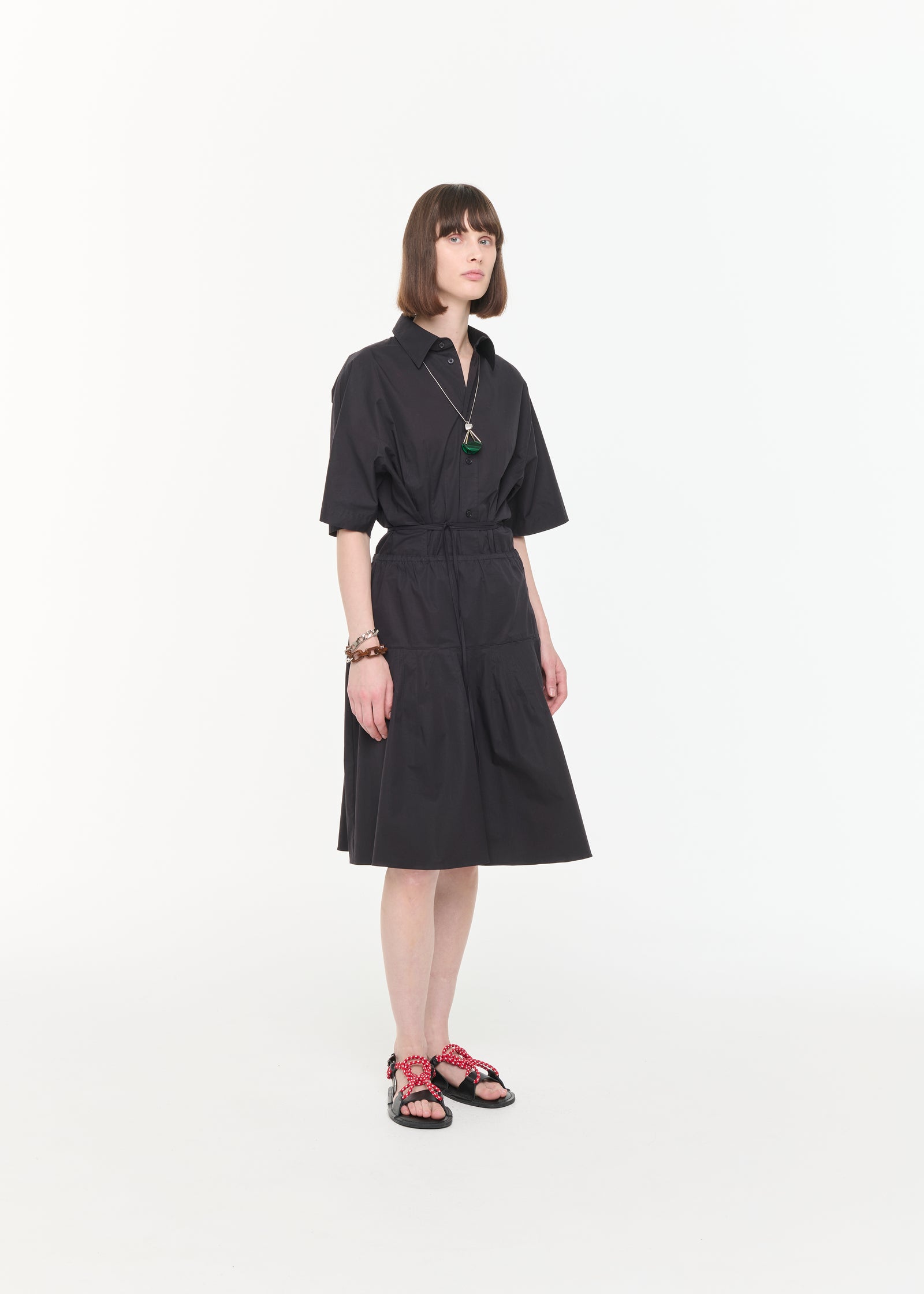 BLACK COTTON SKIRT