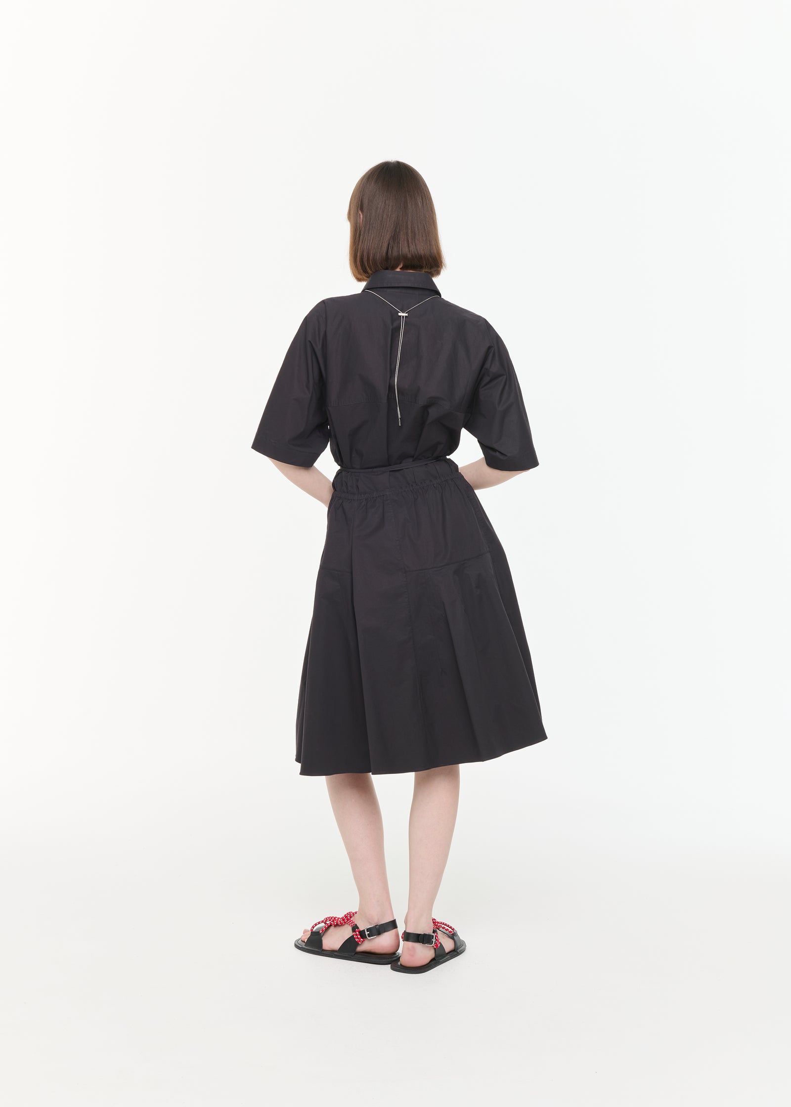 BLACK COTTON SKIRT