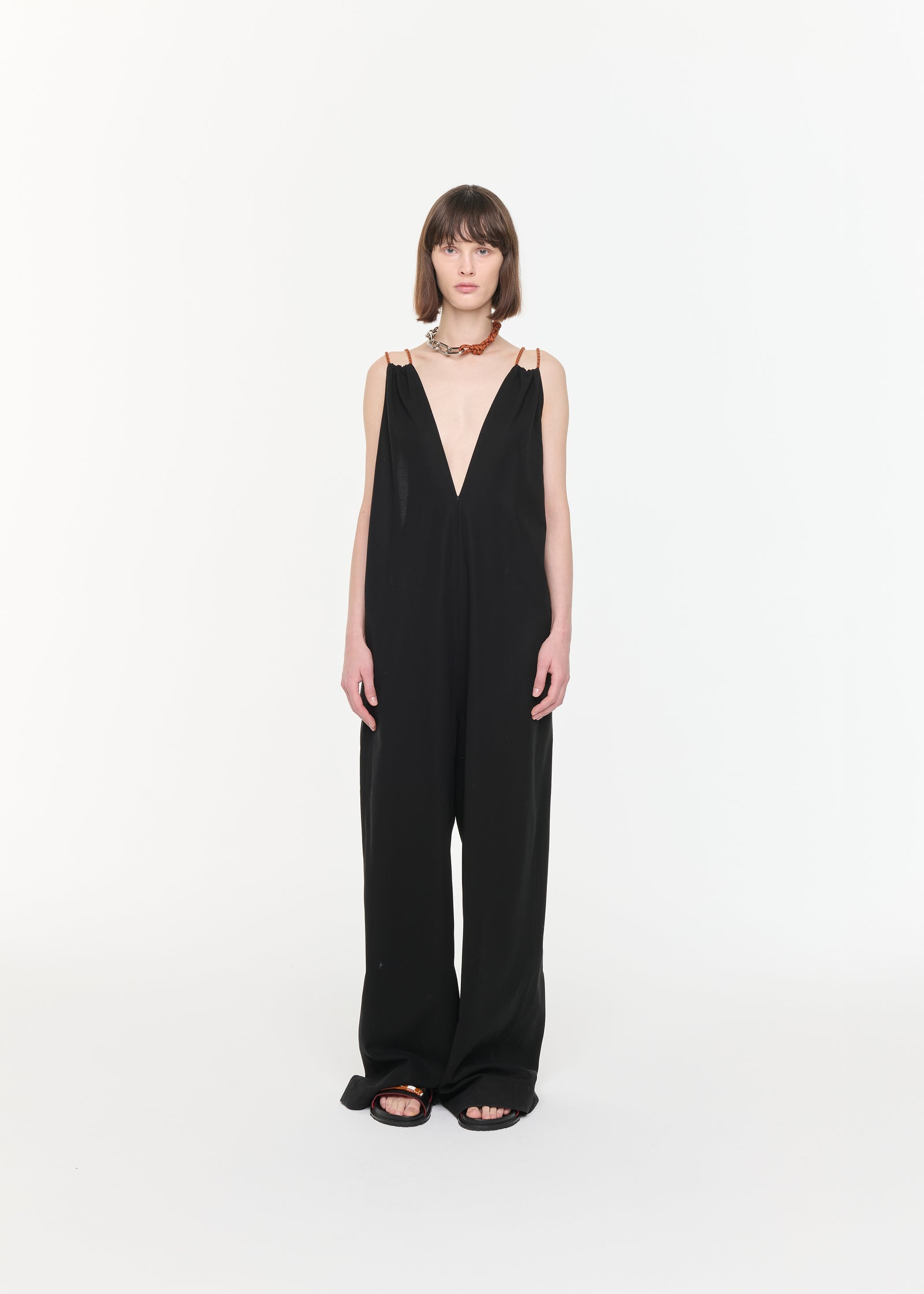 COTTON BLACK JUMPSUIT