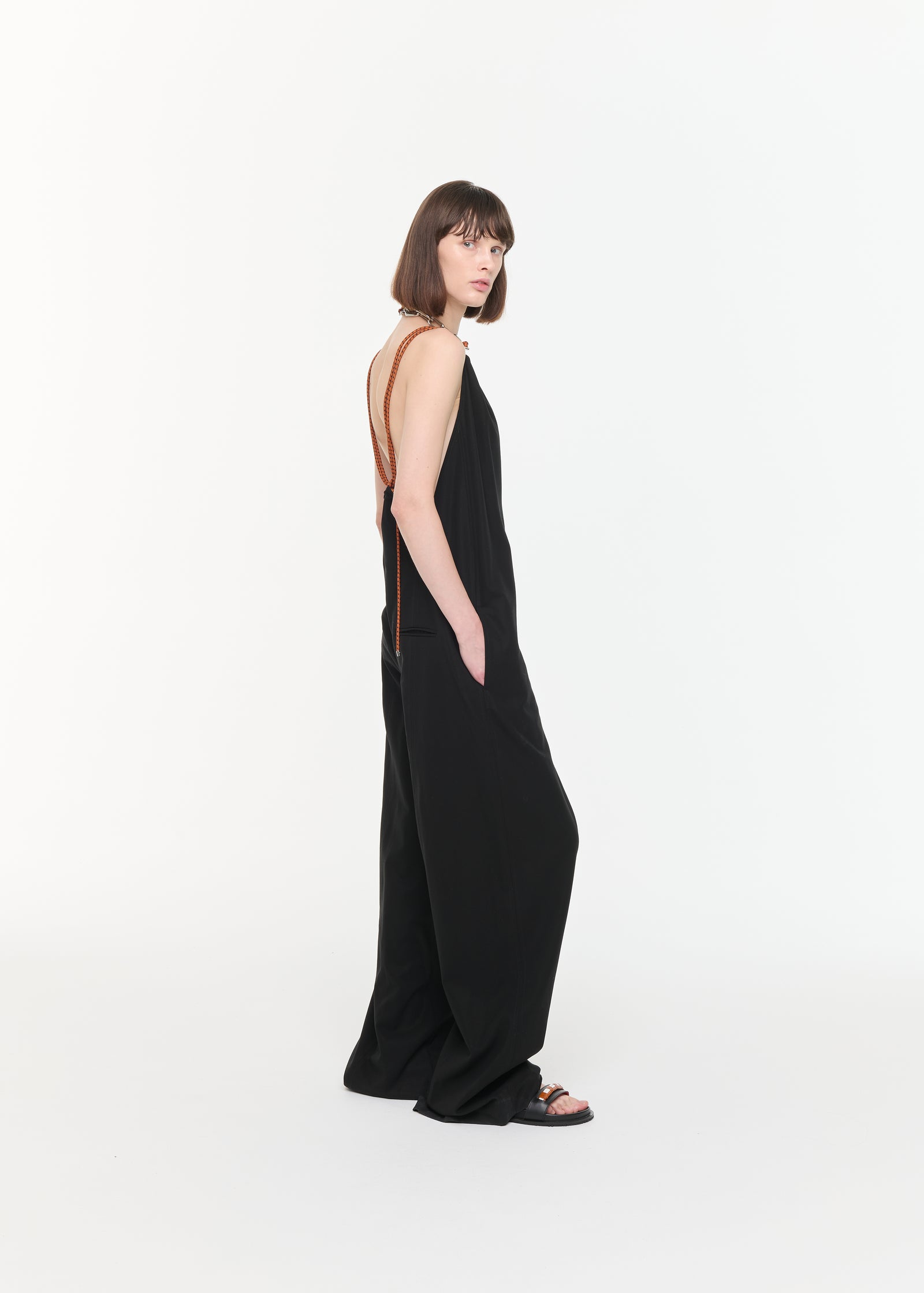 COTTON BLACK JUMPSUIT
