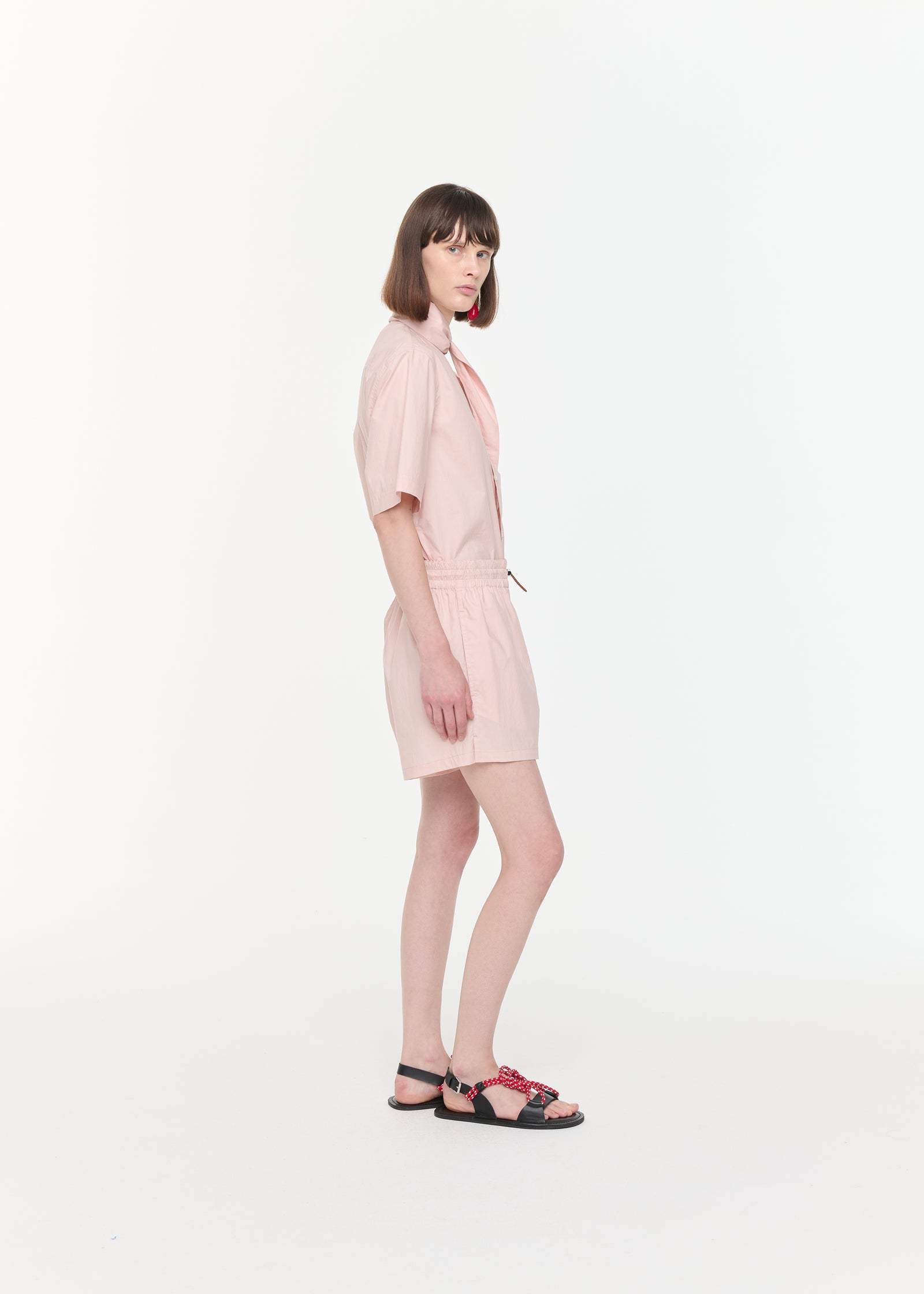 LIGHT PINK COTTON BERMUDA