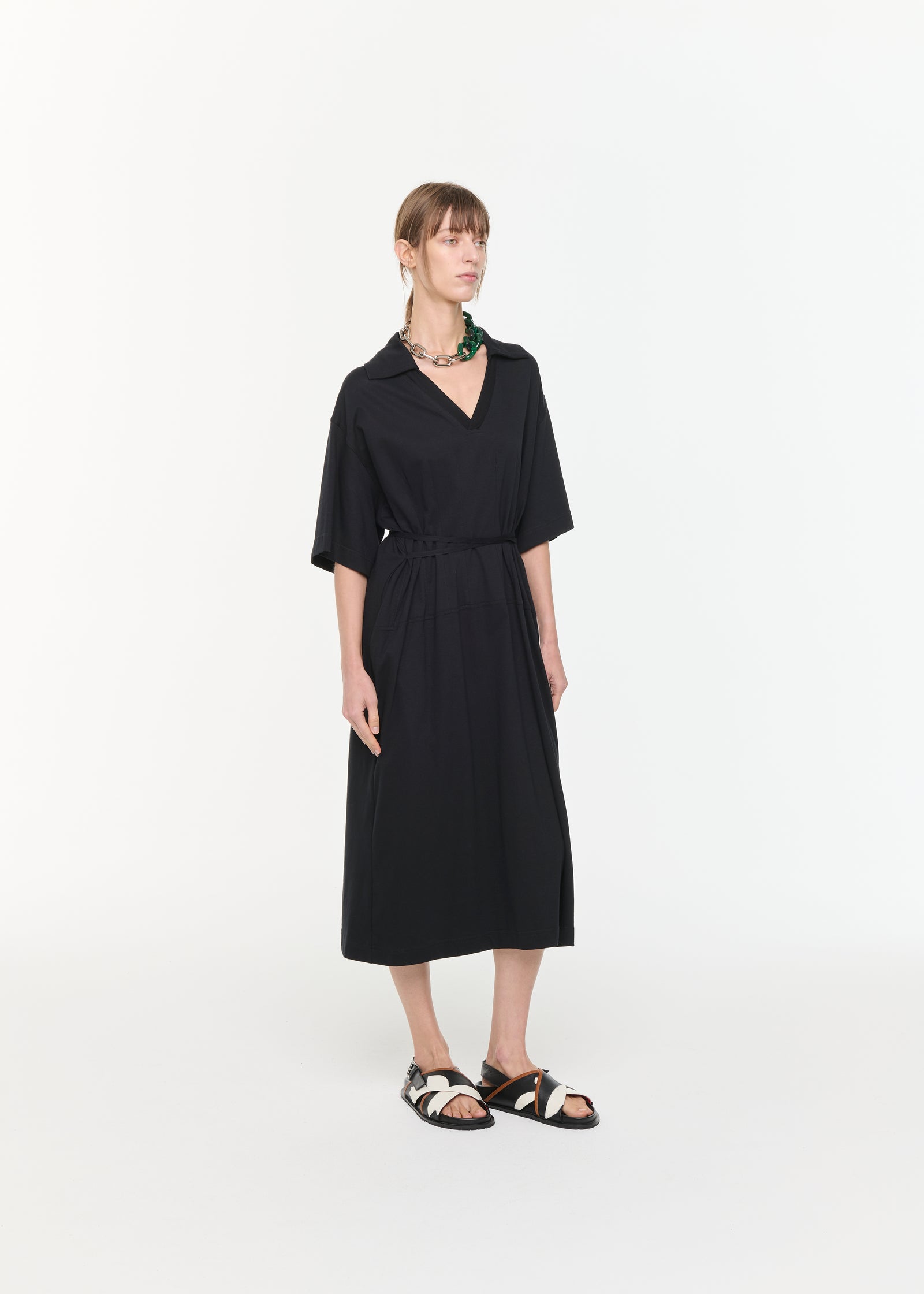 JERSEY POLO DRESS