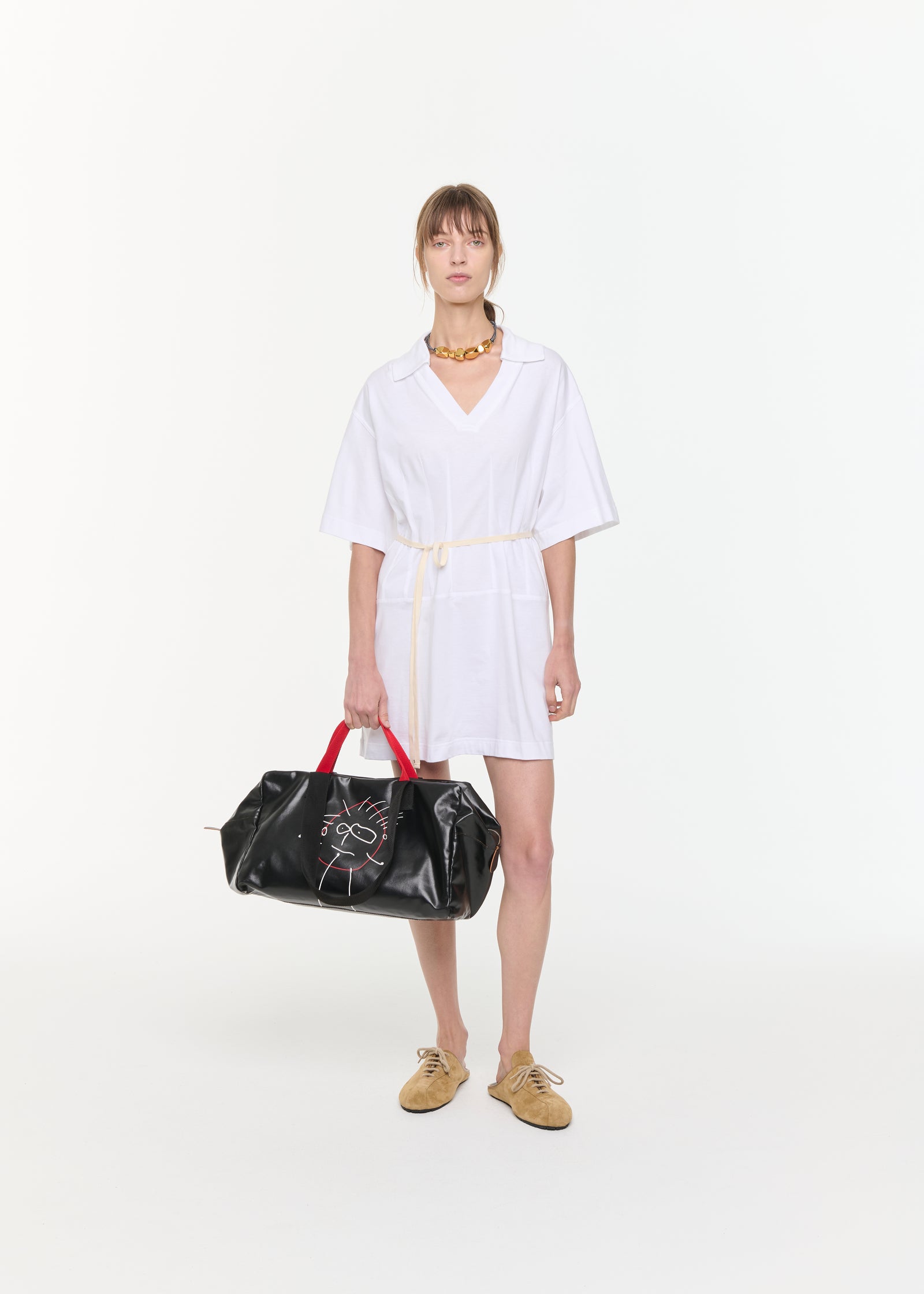 MINI JERSEY POLO DRESS