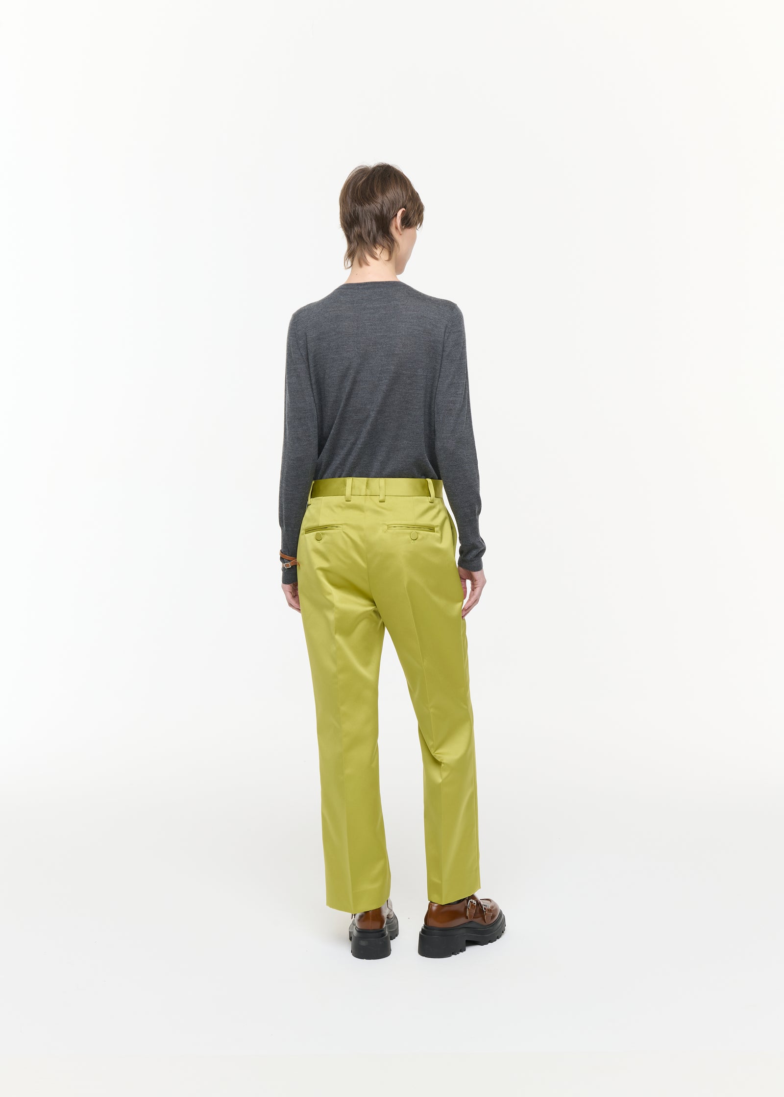 CITRON DUCHESSE STRAIGHT LEG TROUSERS