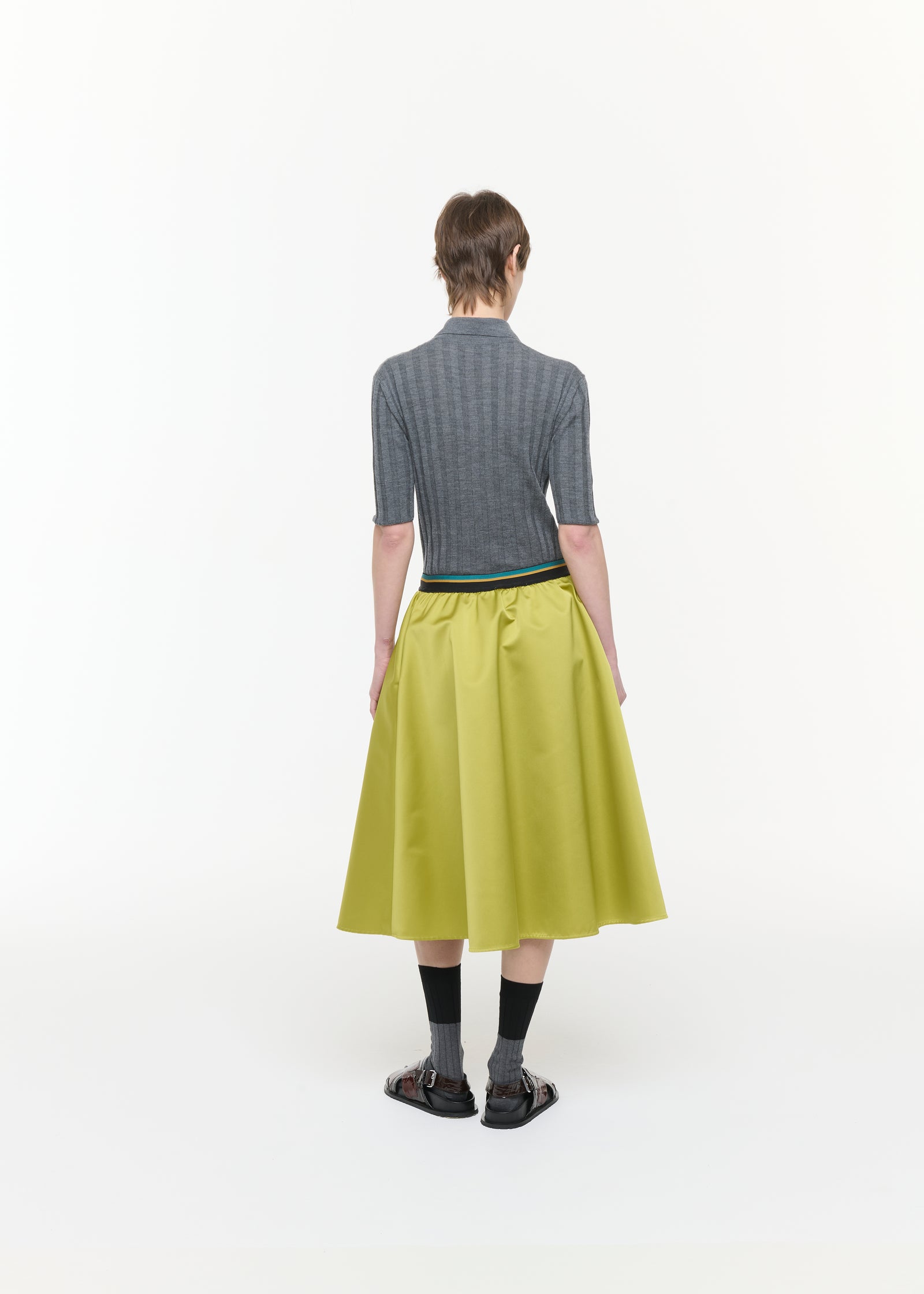 CITRON DUCHESSE A LINE MIDI SKIRT
