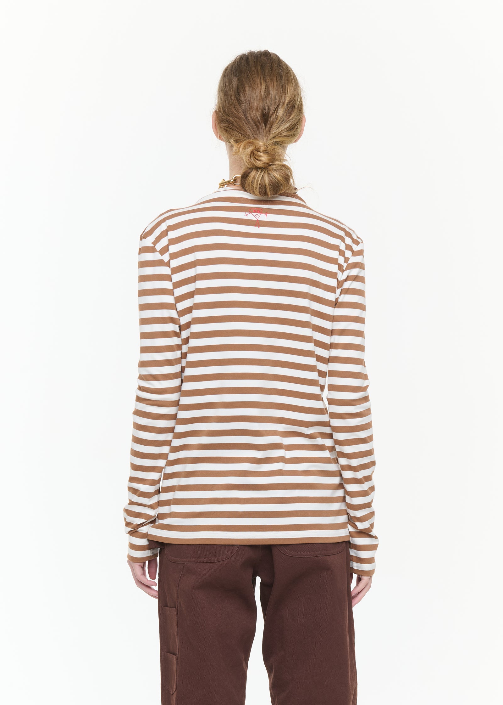 TURTLENECK STRIPED LONG SLEEVED T-SHIRT