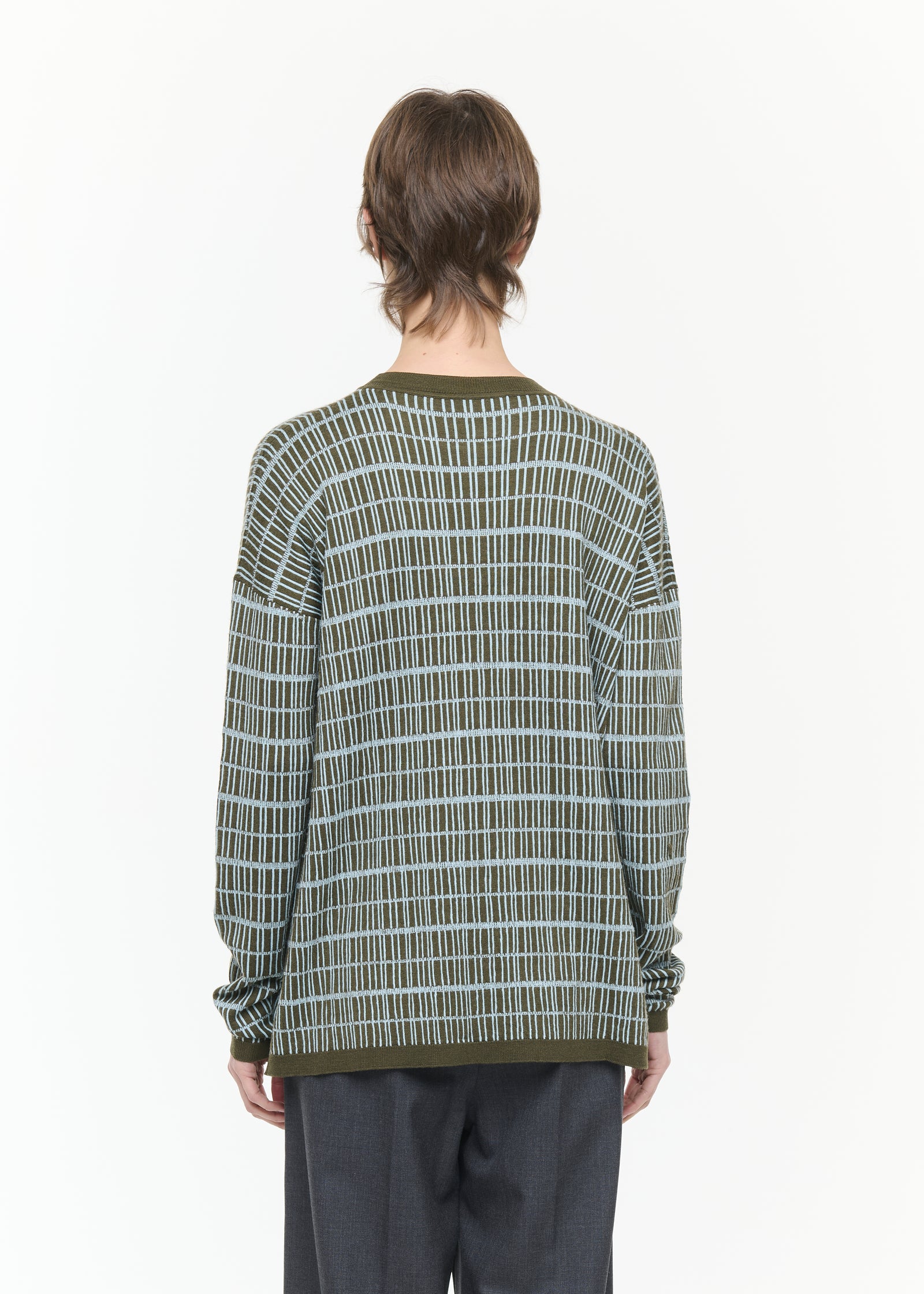 GRAPHIC JACQUARD CREWNECK SWEATER