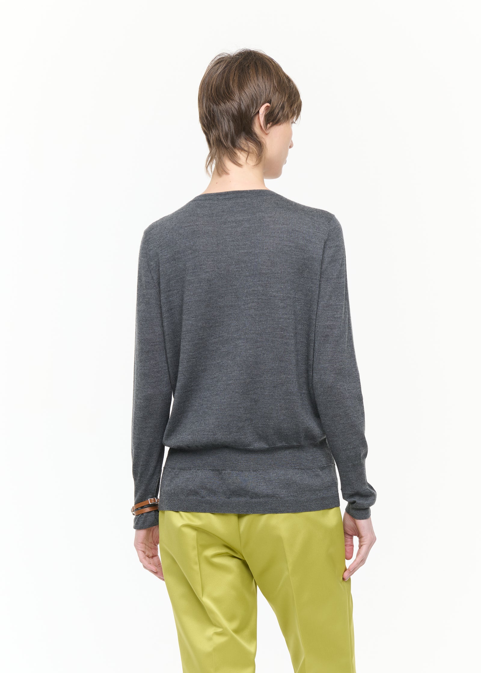 CARDIGAN IN LANA SETA GRANITO
