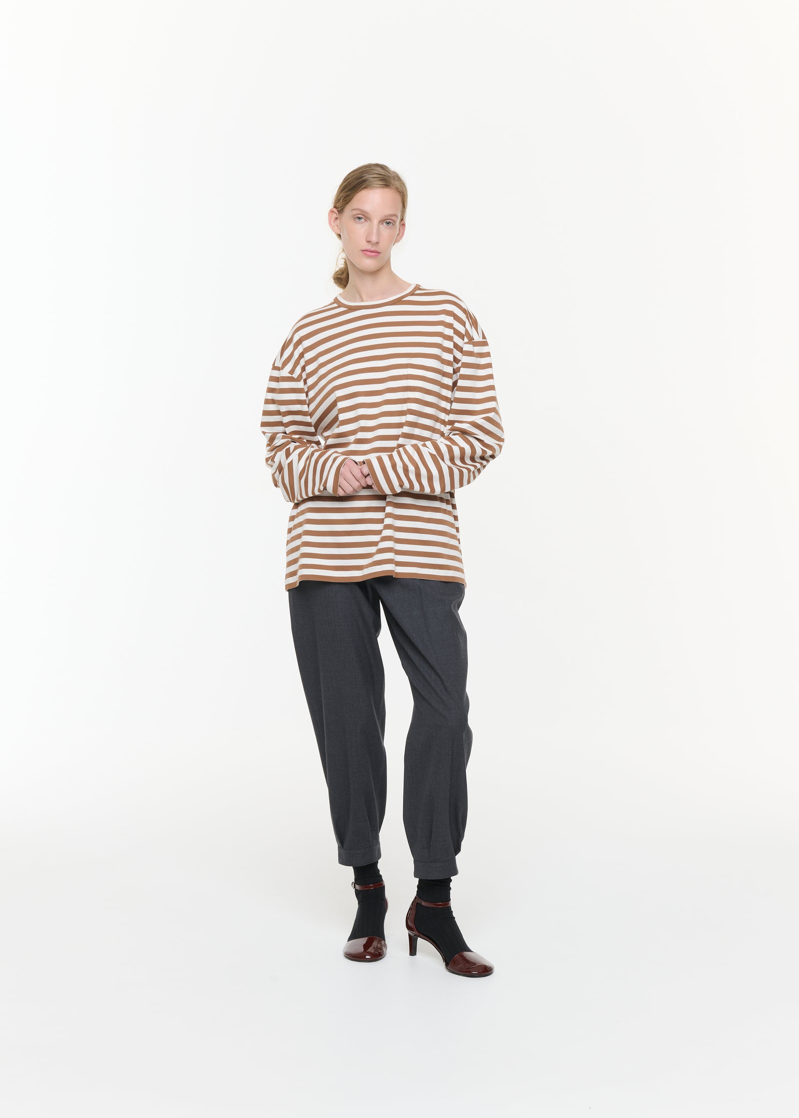 STRIPED LONG SLEEVED T-SHIRT