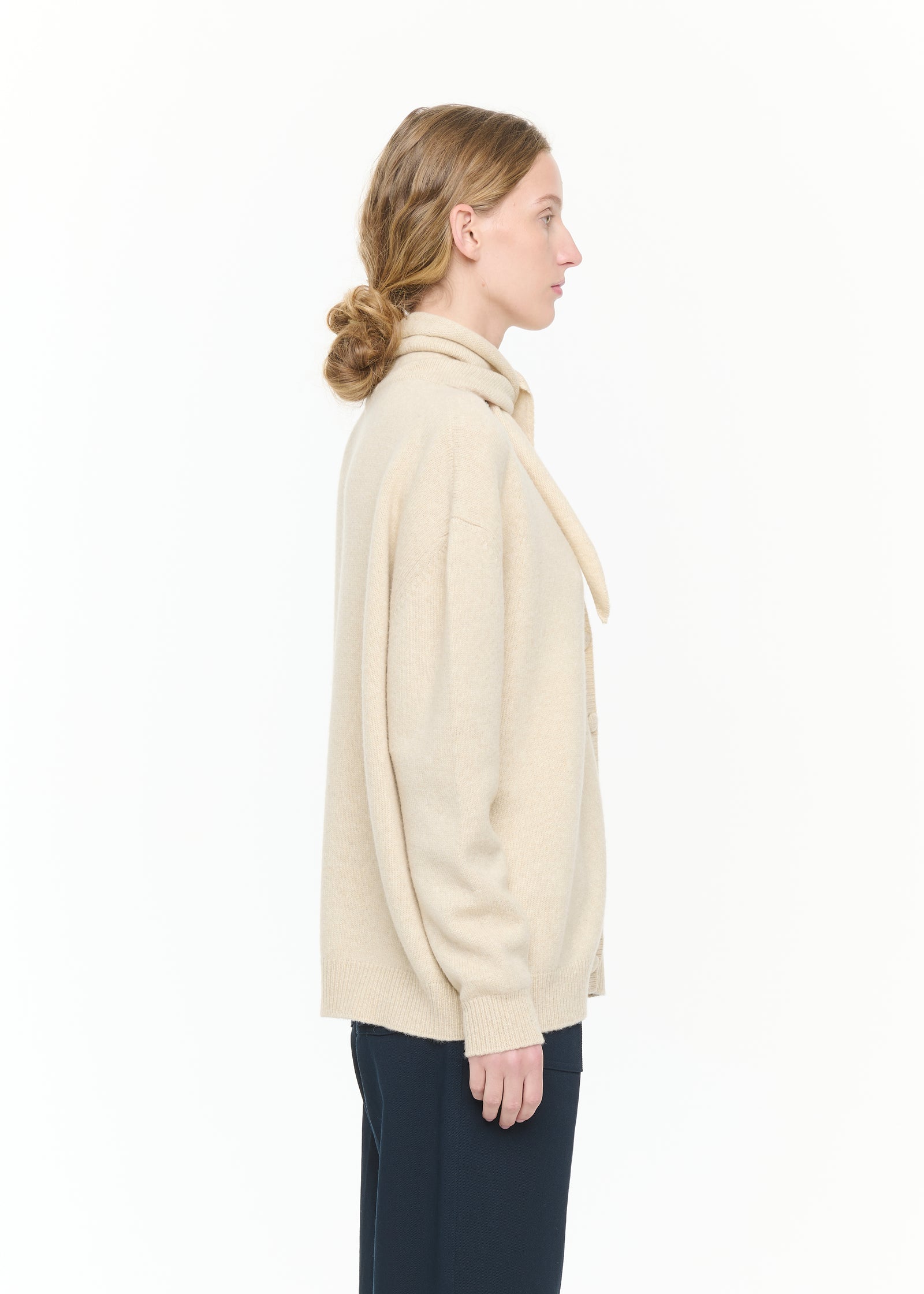CARDIGAN CON SCIARPA IN 