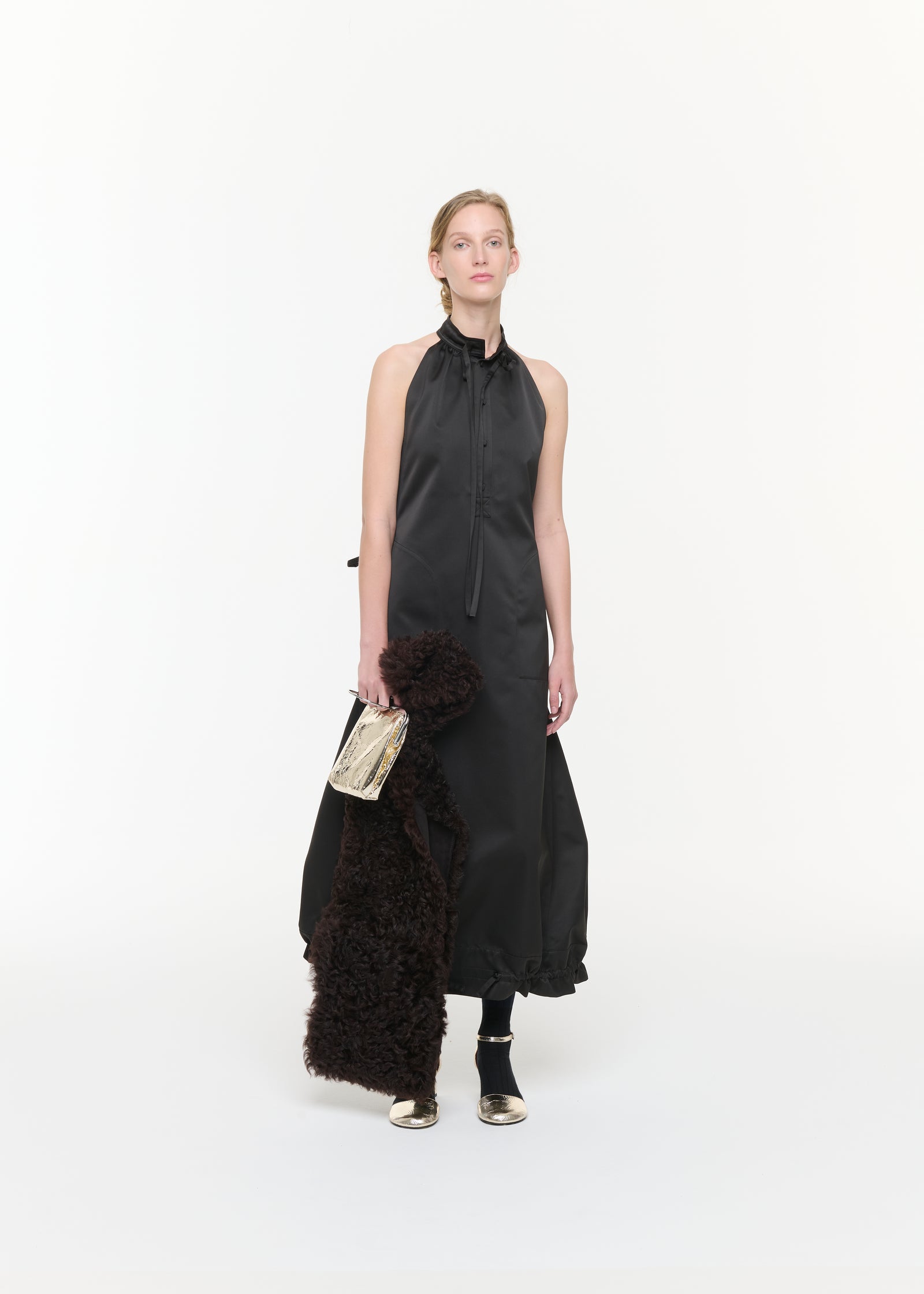BLACK DUCHESSE LONG DRESS