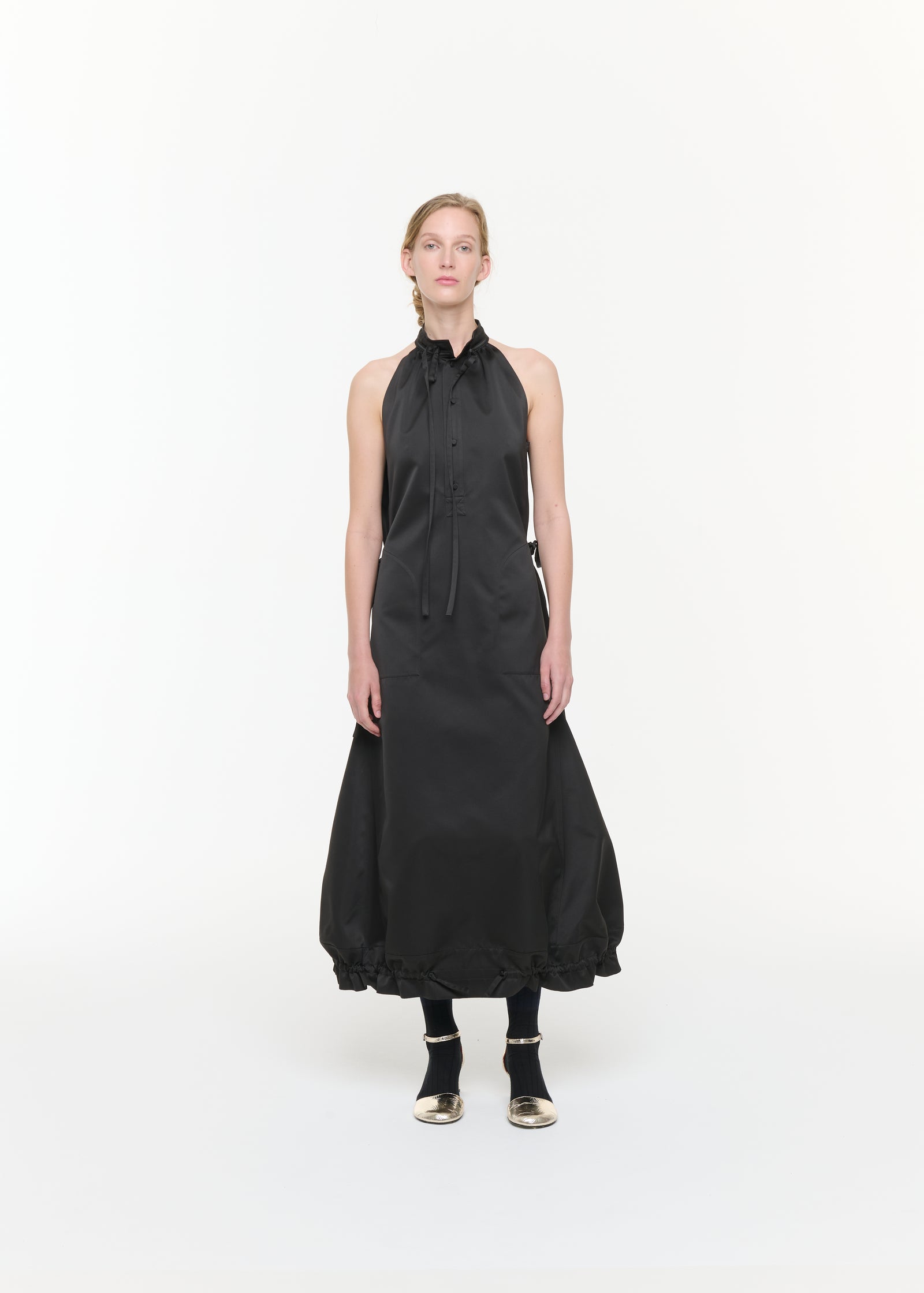BLACK DUCHESSE LONG DRESS