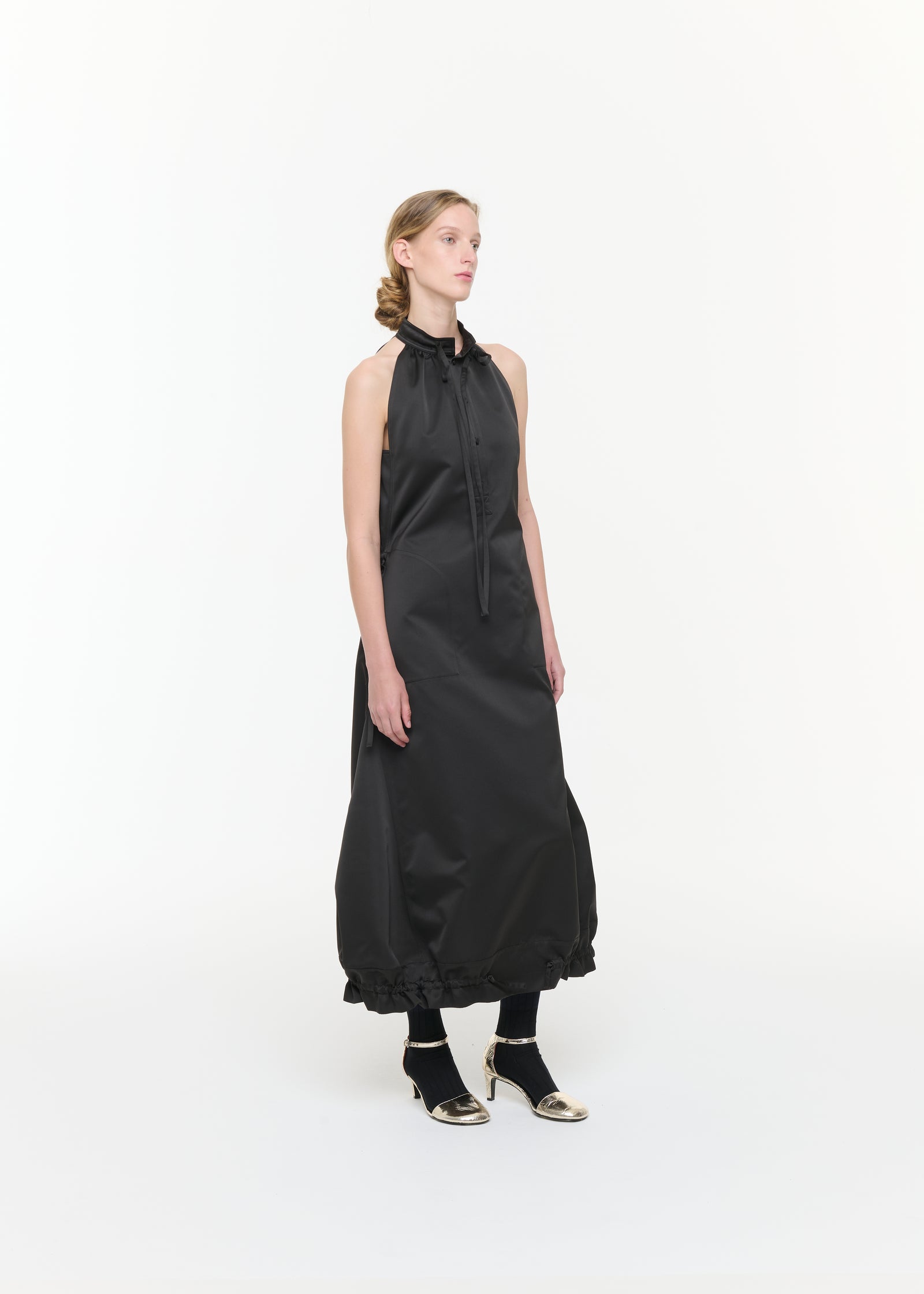 BLACK DUCHESSE LONG DRESS