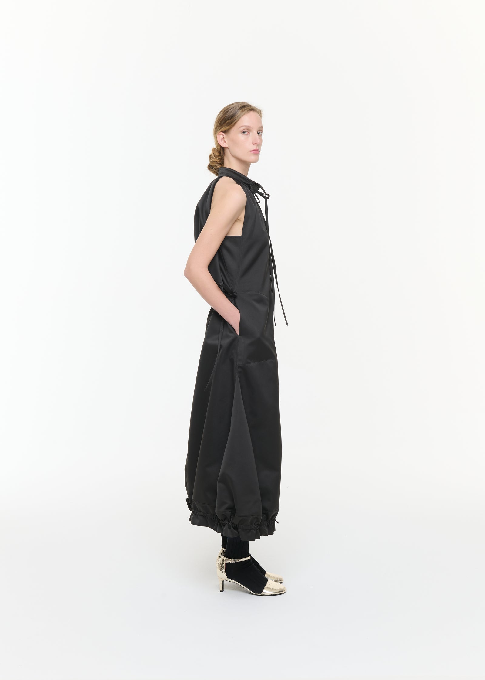 BLACK DUCHESSE LONG DRESS