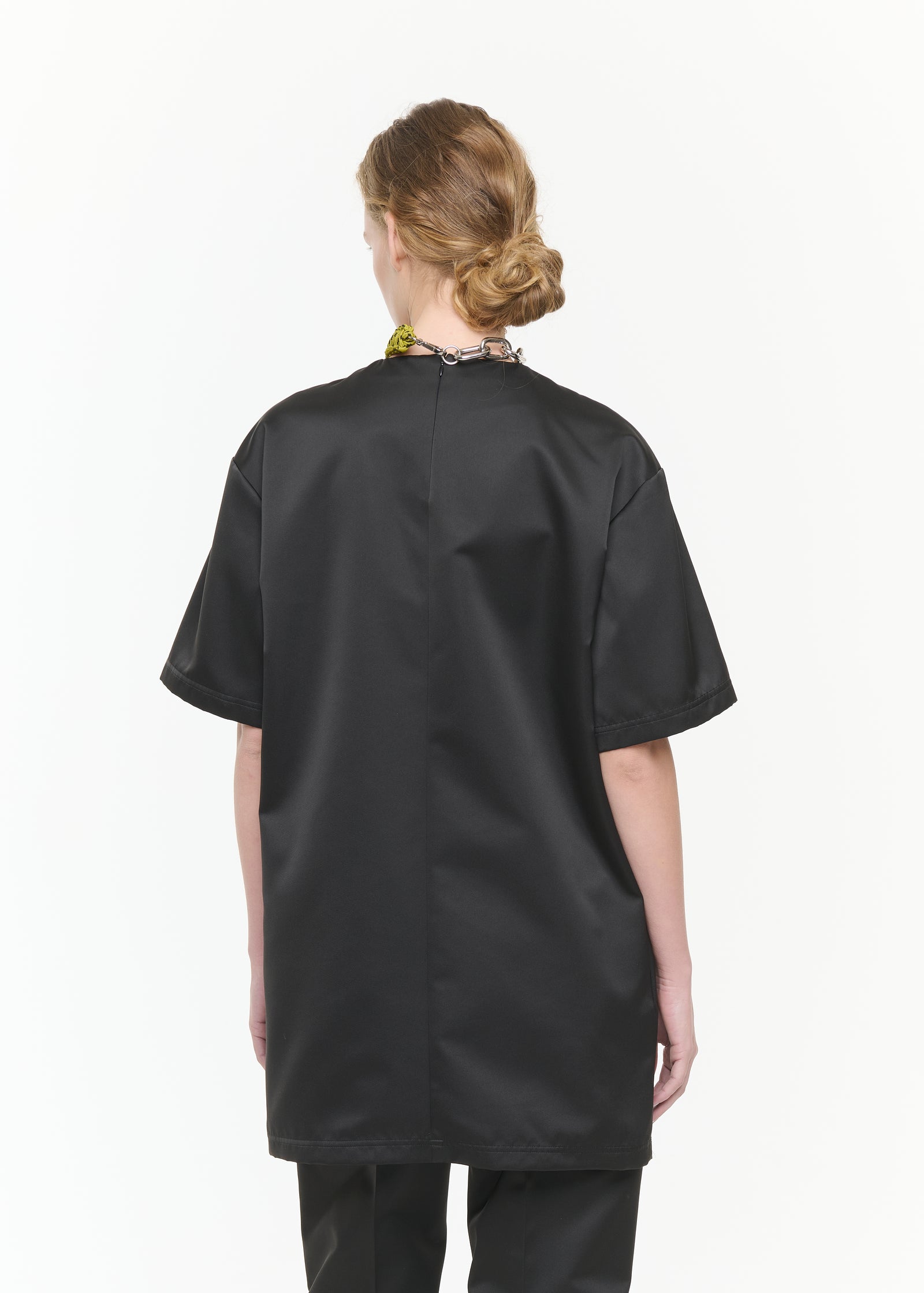 BLACK DUCHESSE MINI DRESS