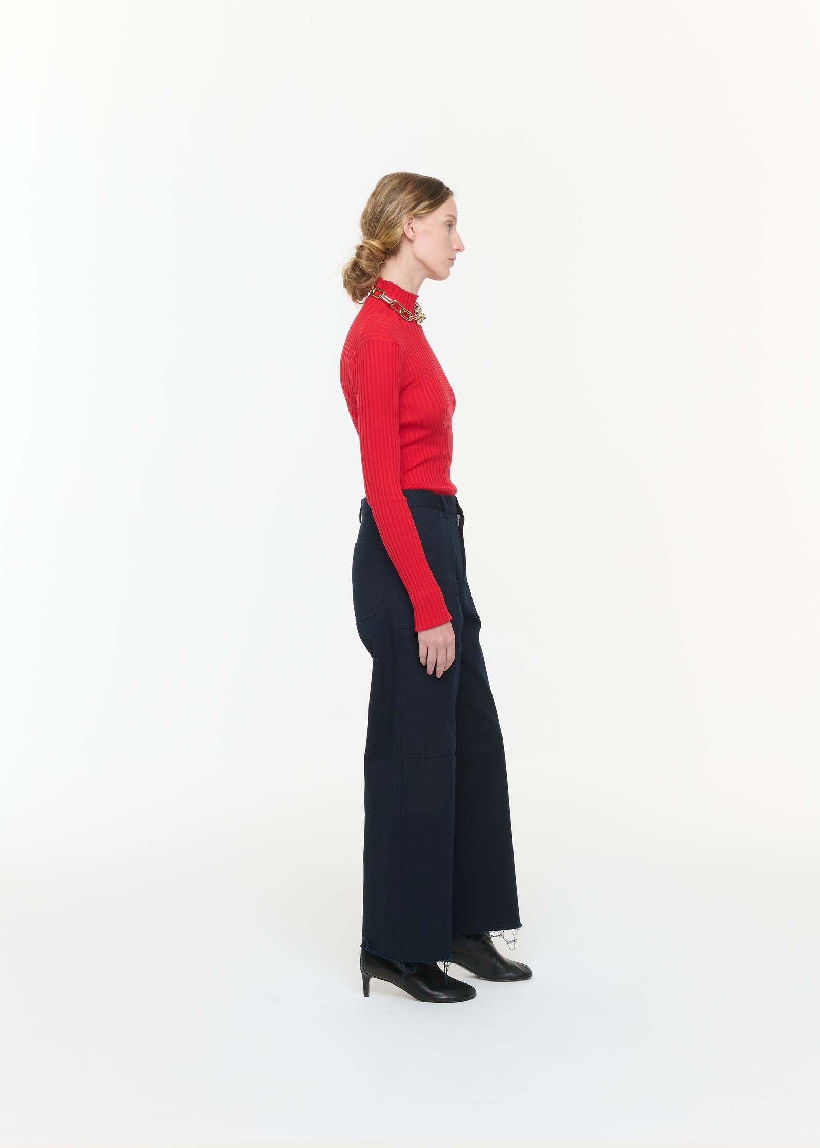 BLUE COTTON DRILL TROUSERS