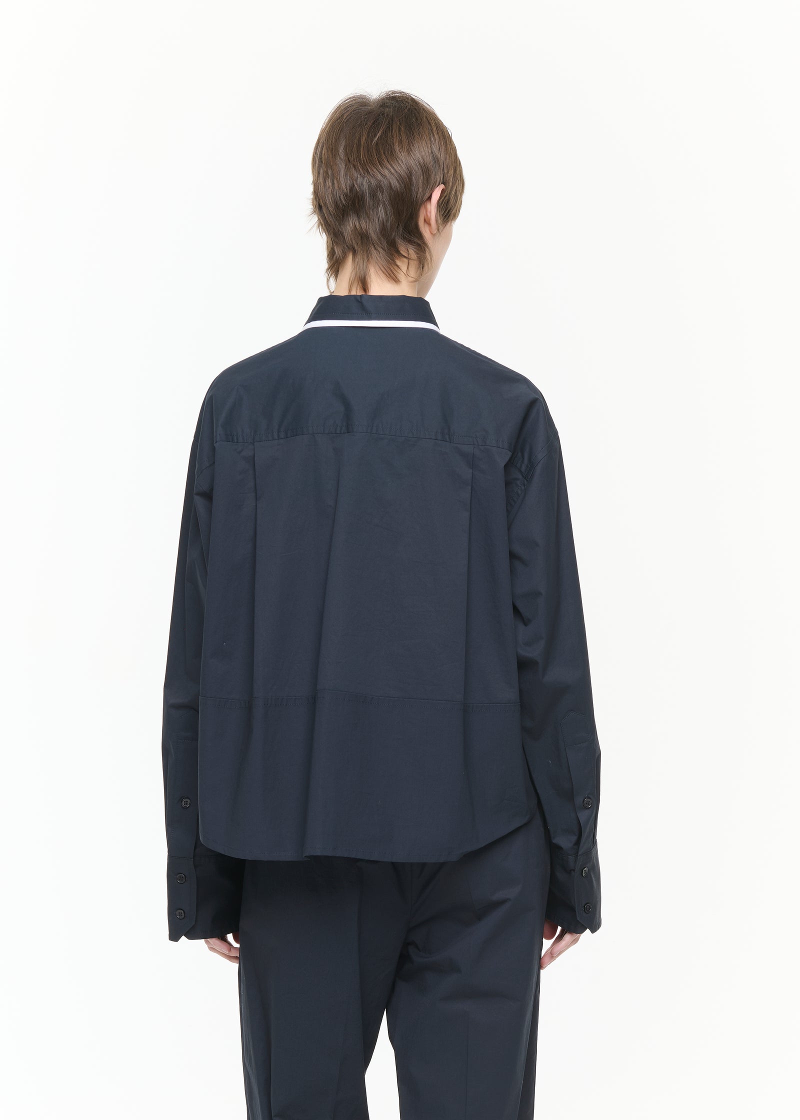 CONTRAST PROFILE BOXY SHIRT