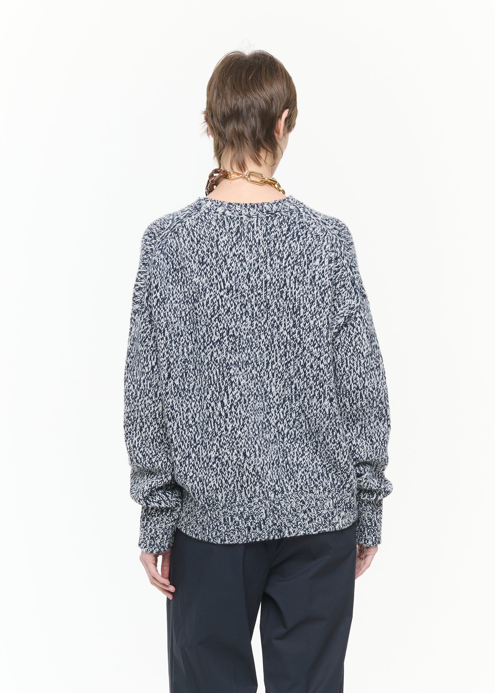 MELANGE KNIT SWEATER