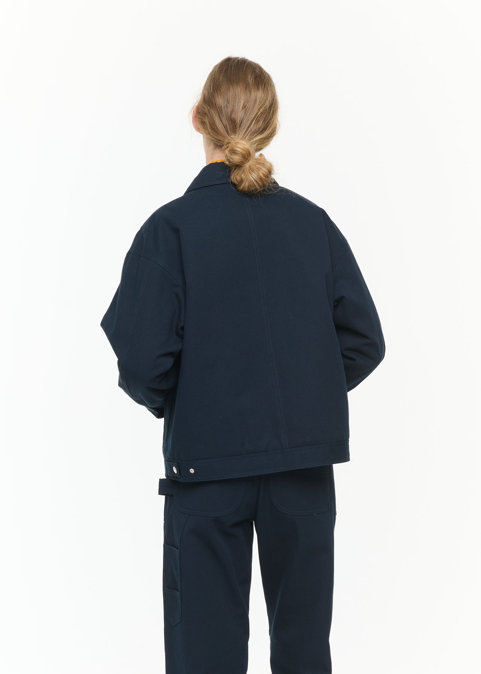 COTTON DRILL NAVY JACKET